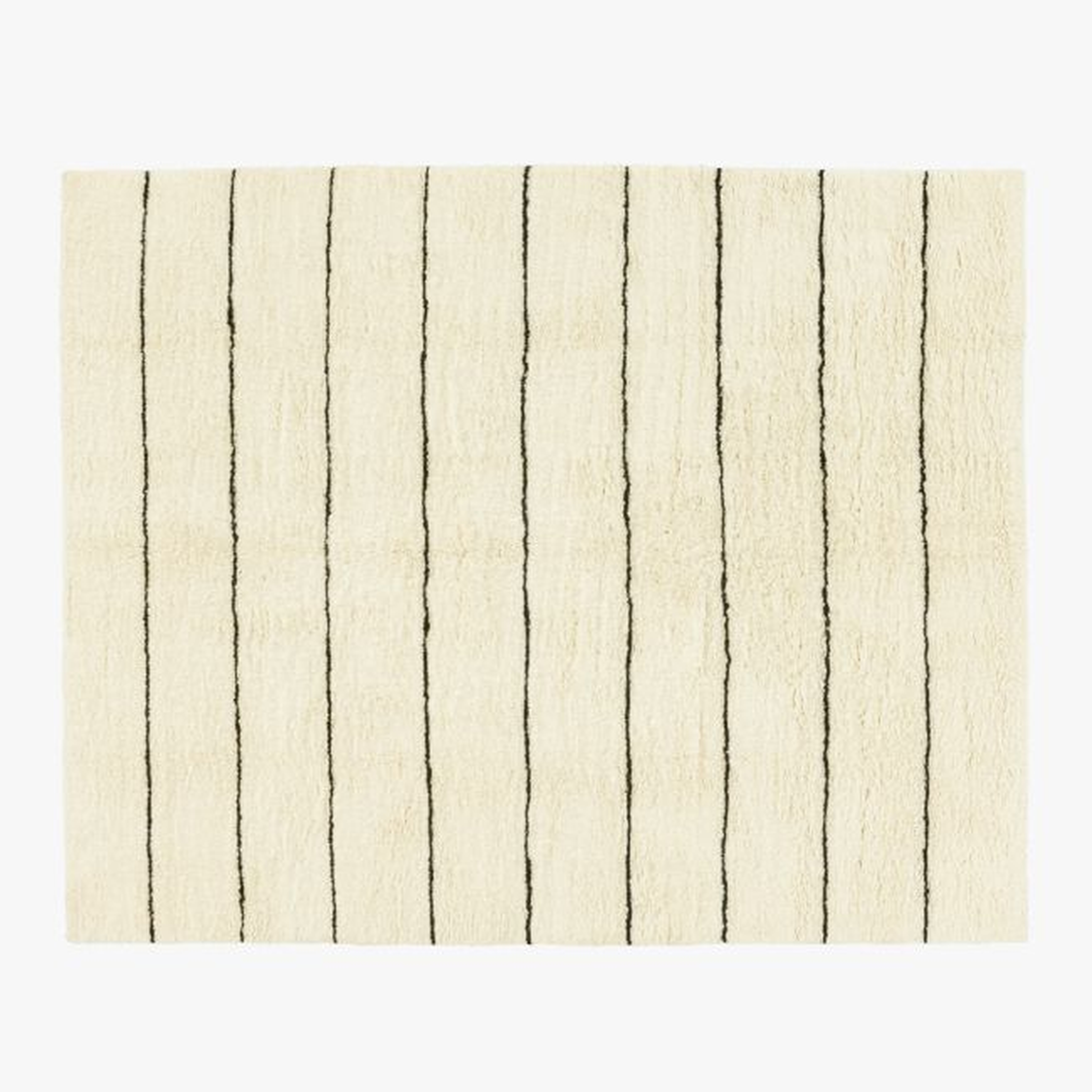 Micah Stripe Shag Hand-knotted Rug 8'x10' - CB2
