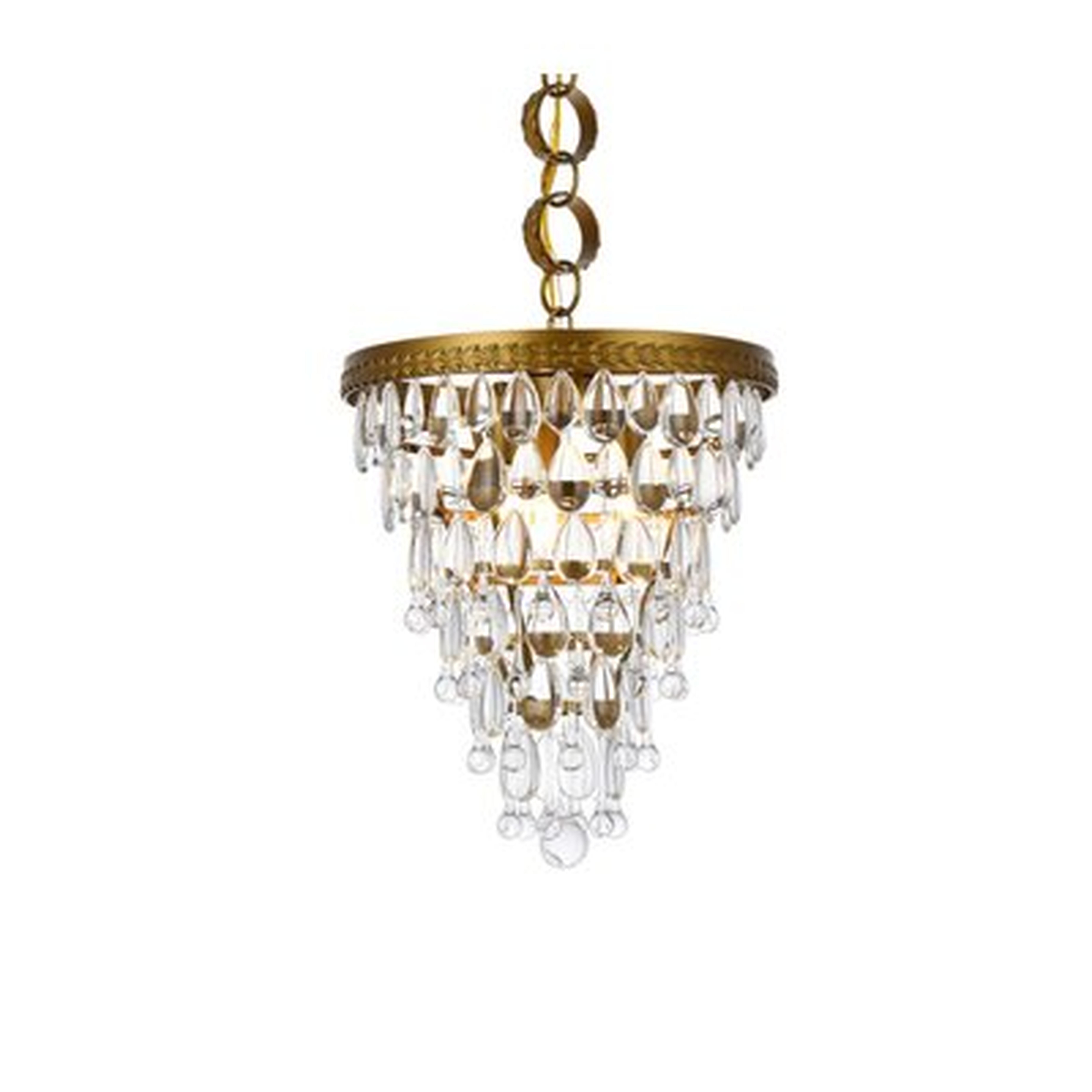 Rutha 3 - Light Unique / Statement Tiered Chandelier with Crystal Accents - Wayfair
