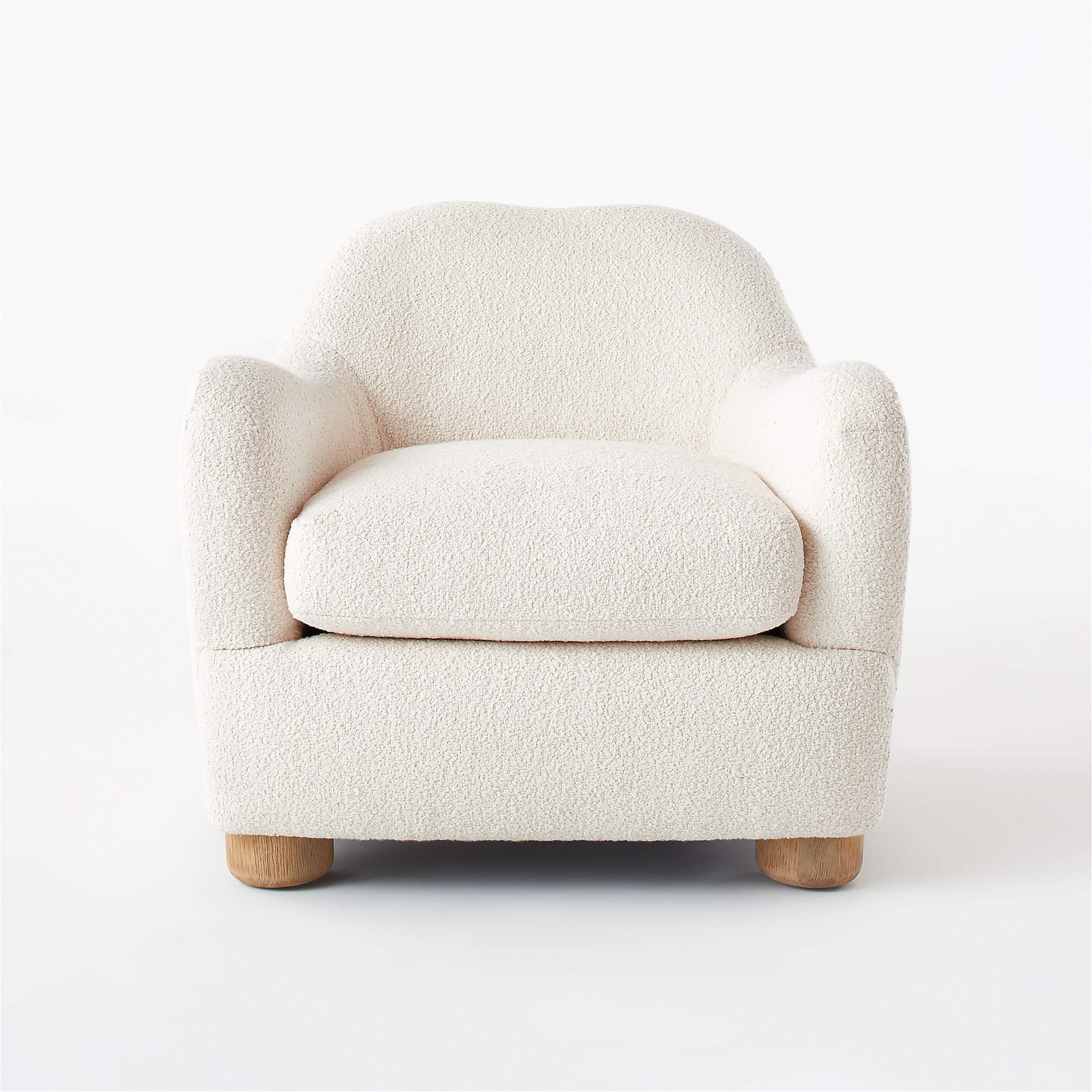 Bacio Lounge Chair, Cream - CB2