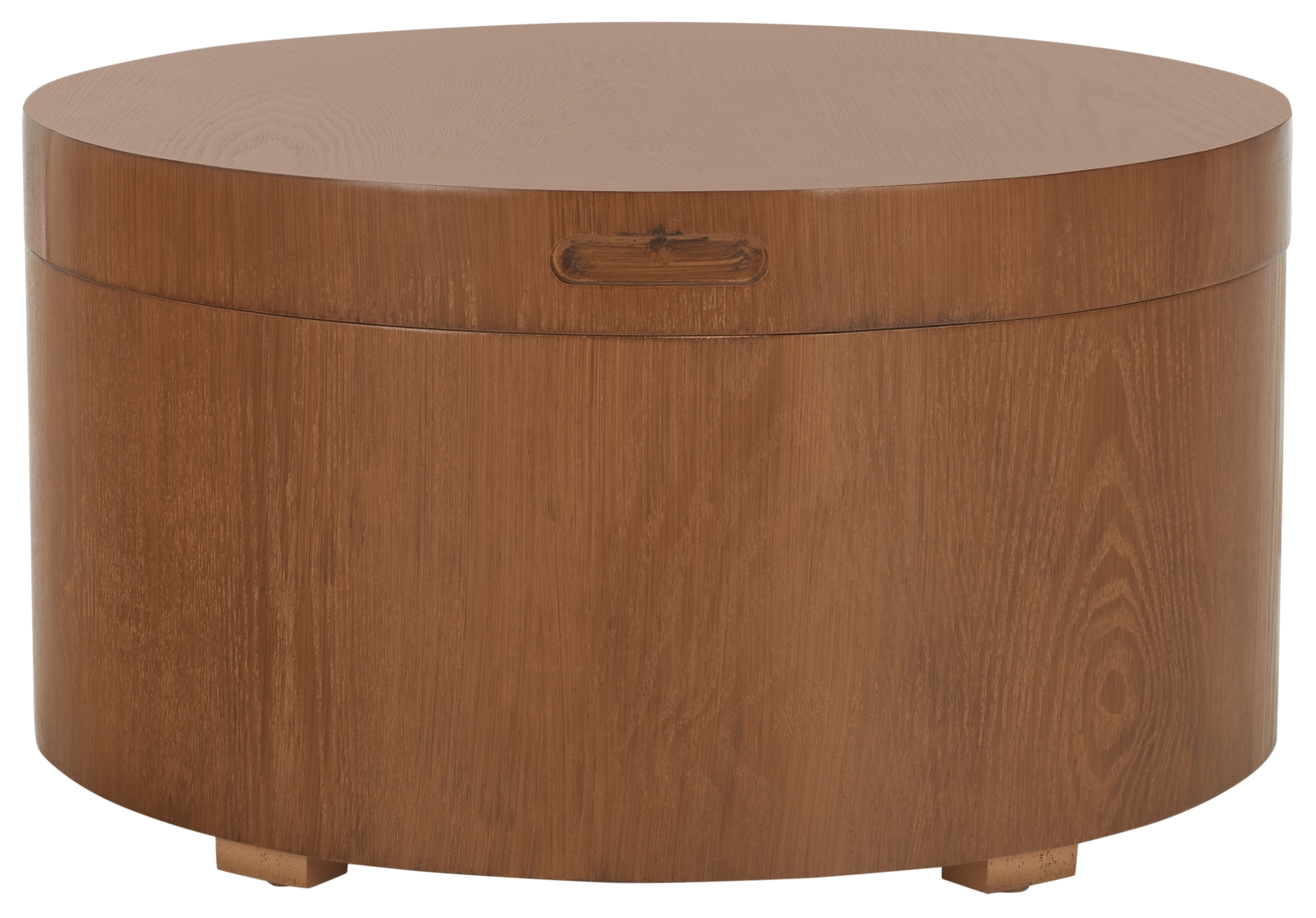 Rafaela Round Coffee Table - Natural Brown - Safavieh - Safavieh