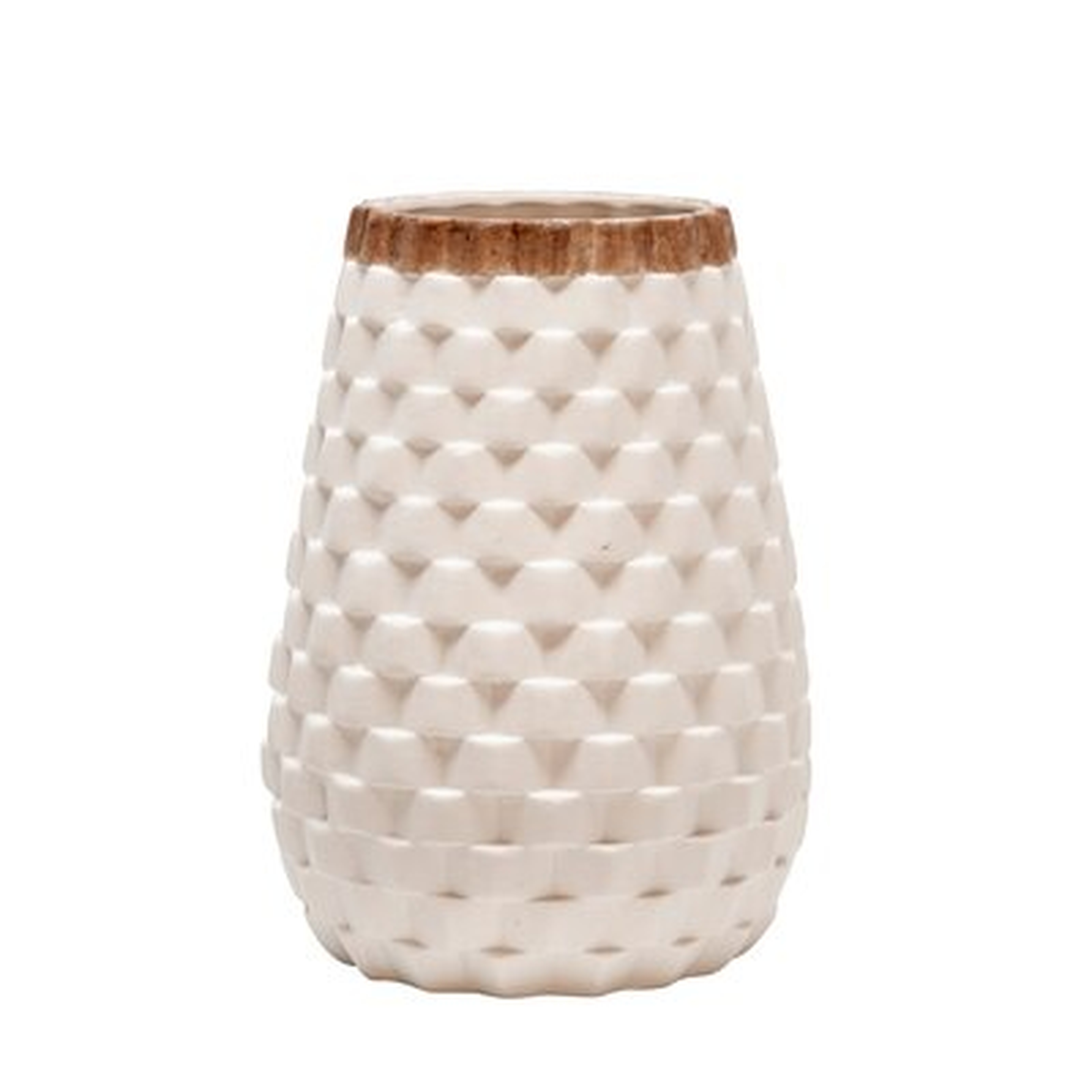 White 9" Ceramic Table Vase - Wayfair