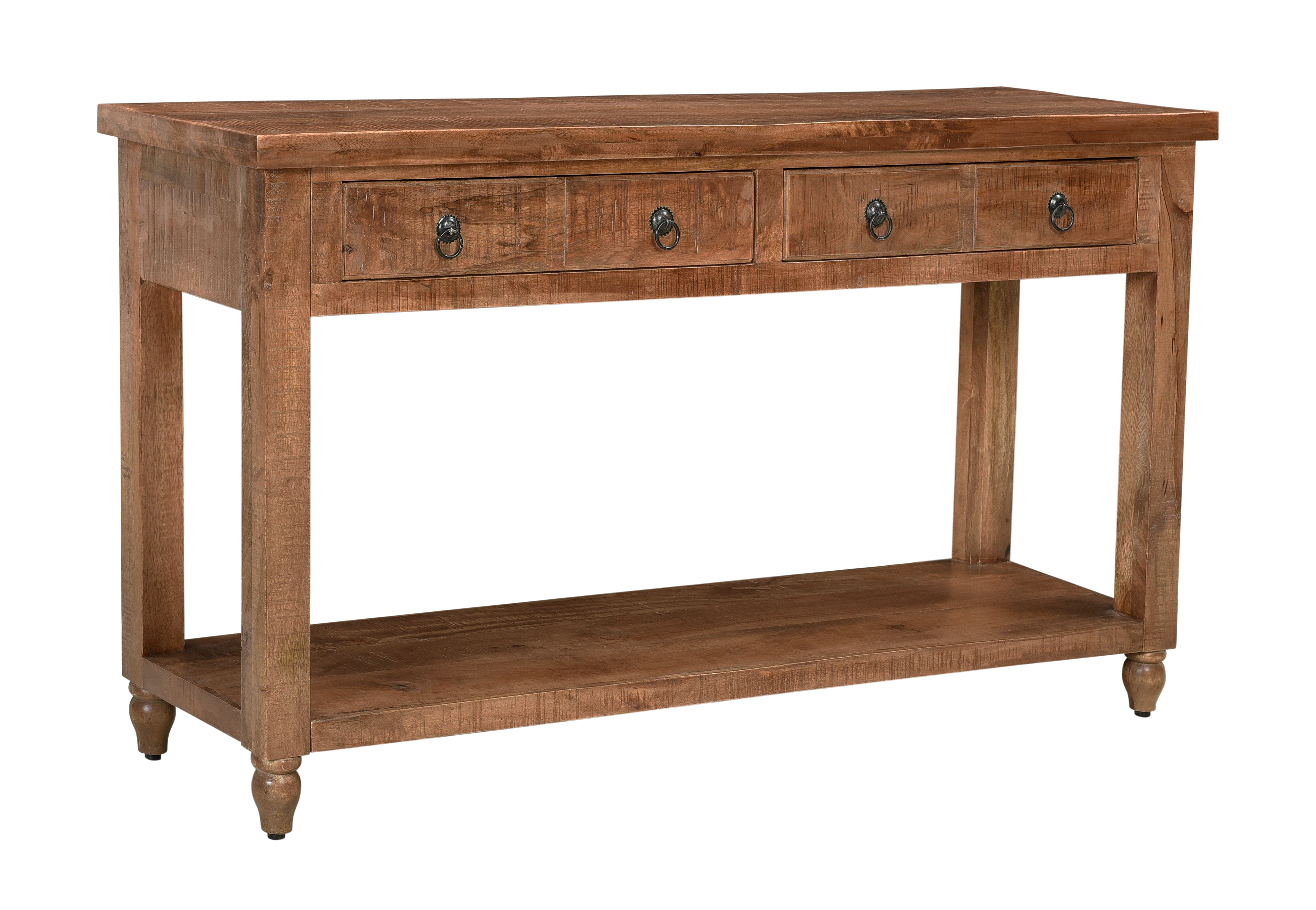 Millstone Two Drawer Console Table - Crossroads Natural - Sycamore Home