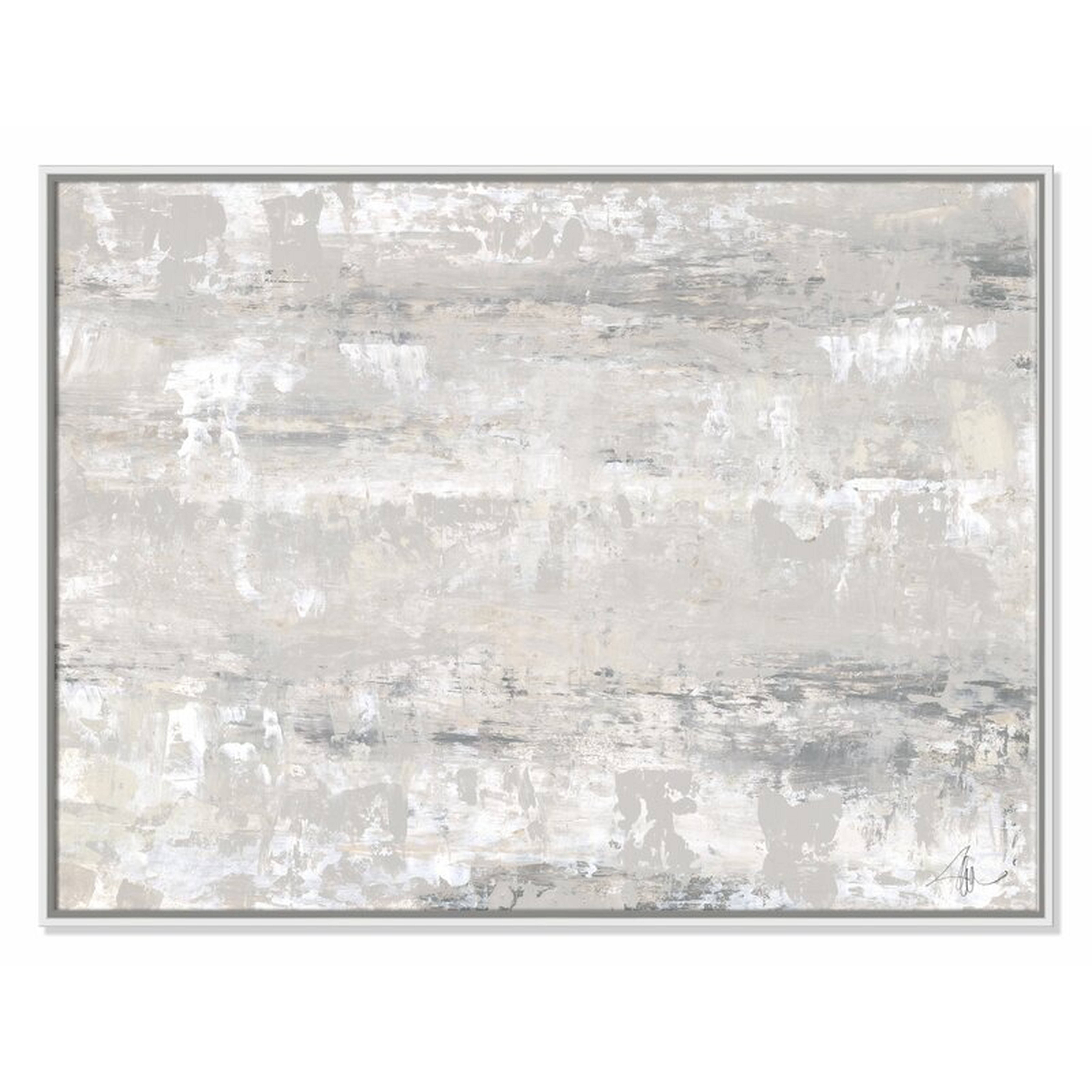 Casa Fine Arts 'Desert Winds' Floater Frame Painting Print on Canvas Size: 30" H x 40" W x 2" D - Perigold
