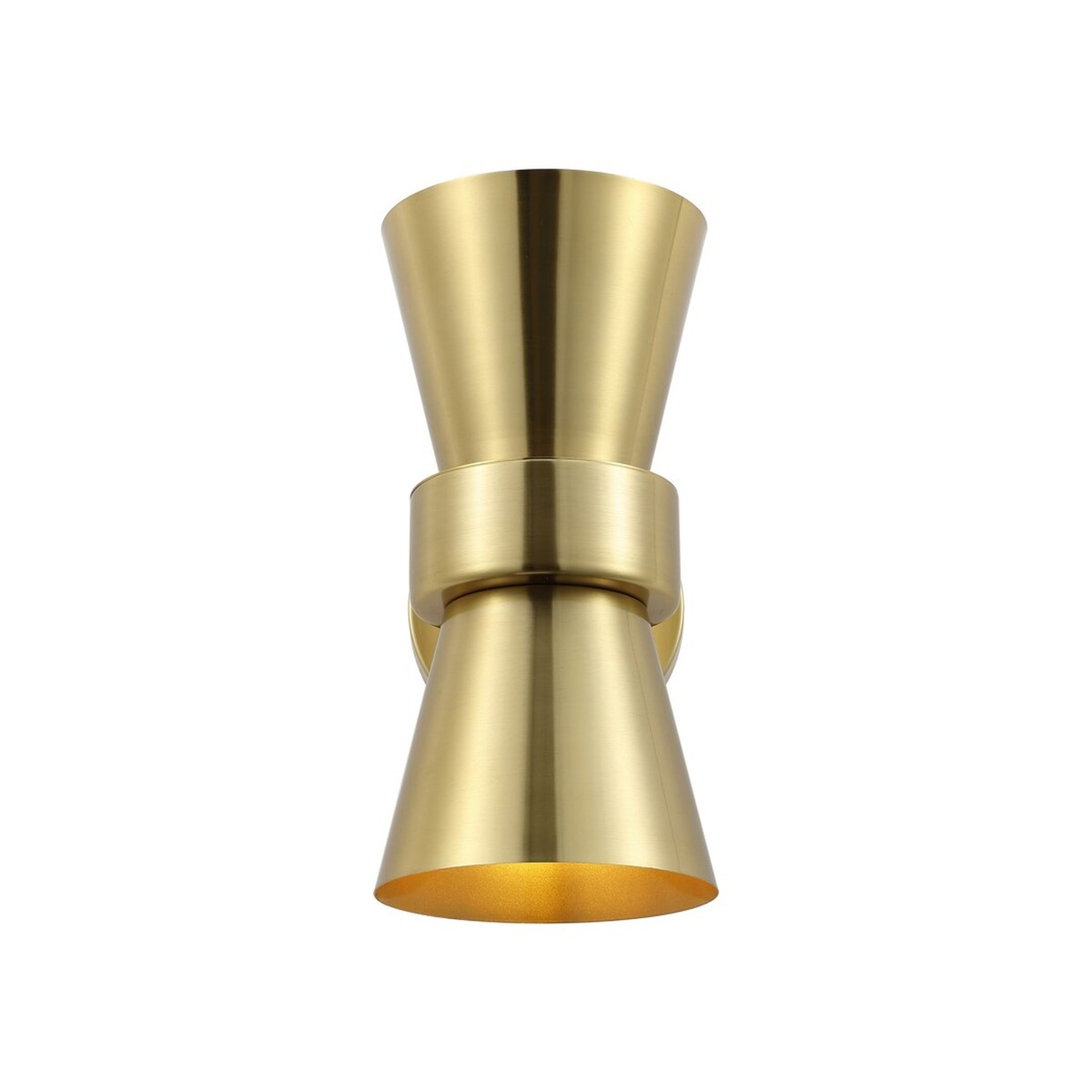 Bynner 2Lt 7.25" Wall Sconce - Brass - Safavieh - Safavieh