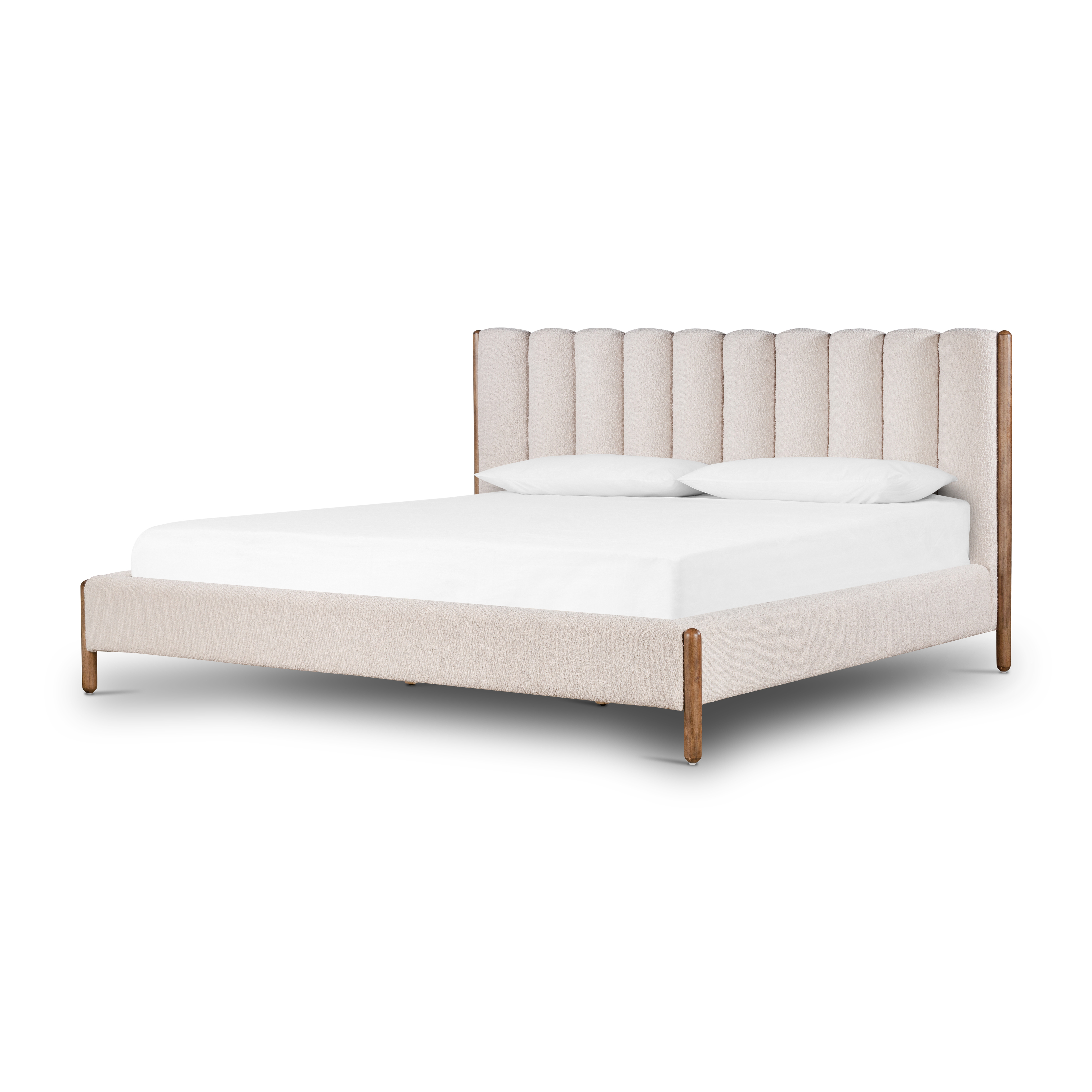 Emma Bed-King- Knoll Sand - Four Hands