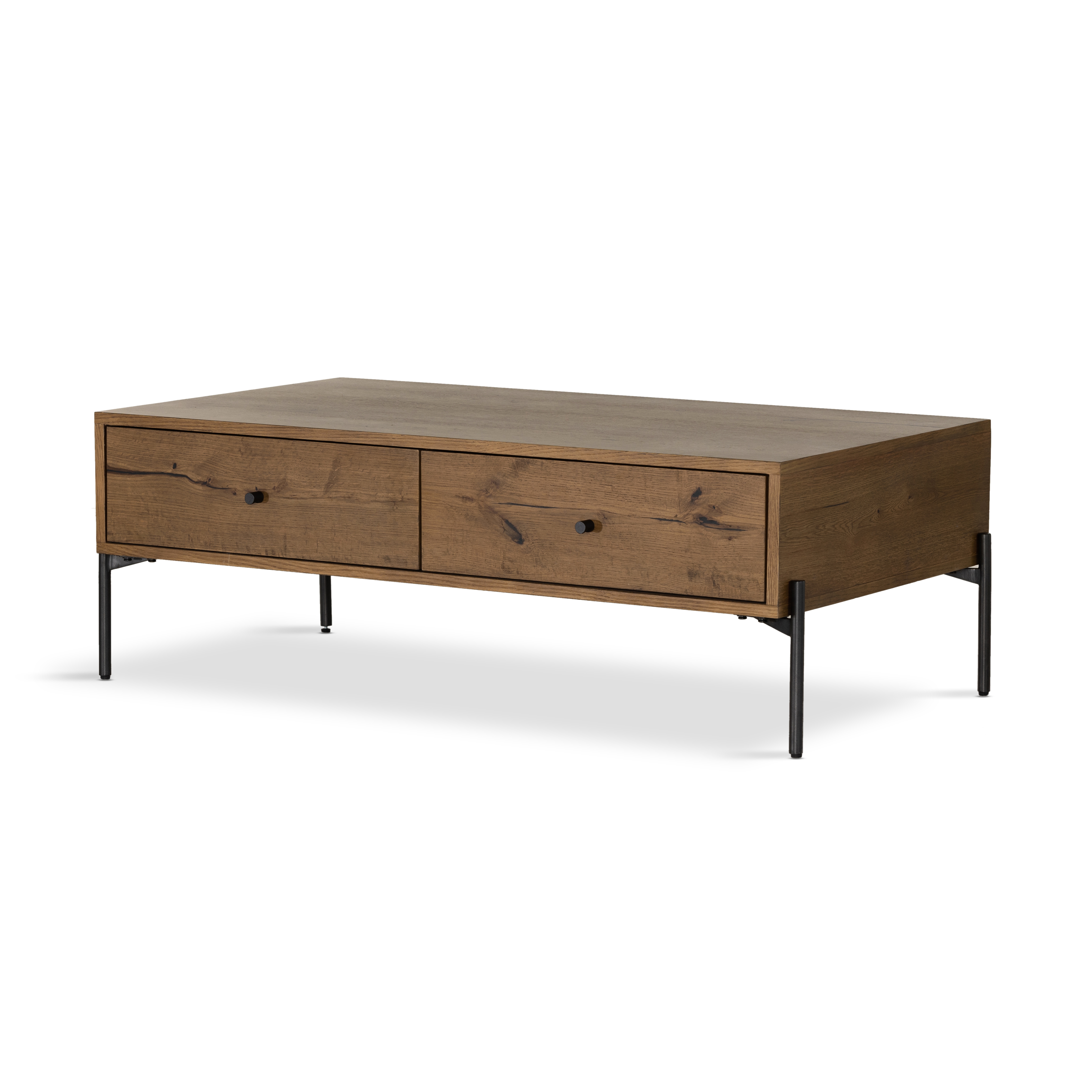 Eaton Coffee Table-Amber Oak Resin - Four Hands