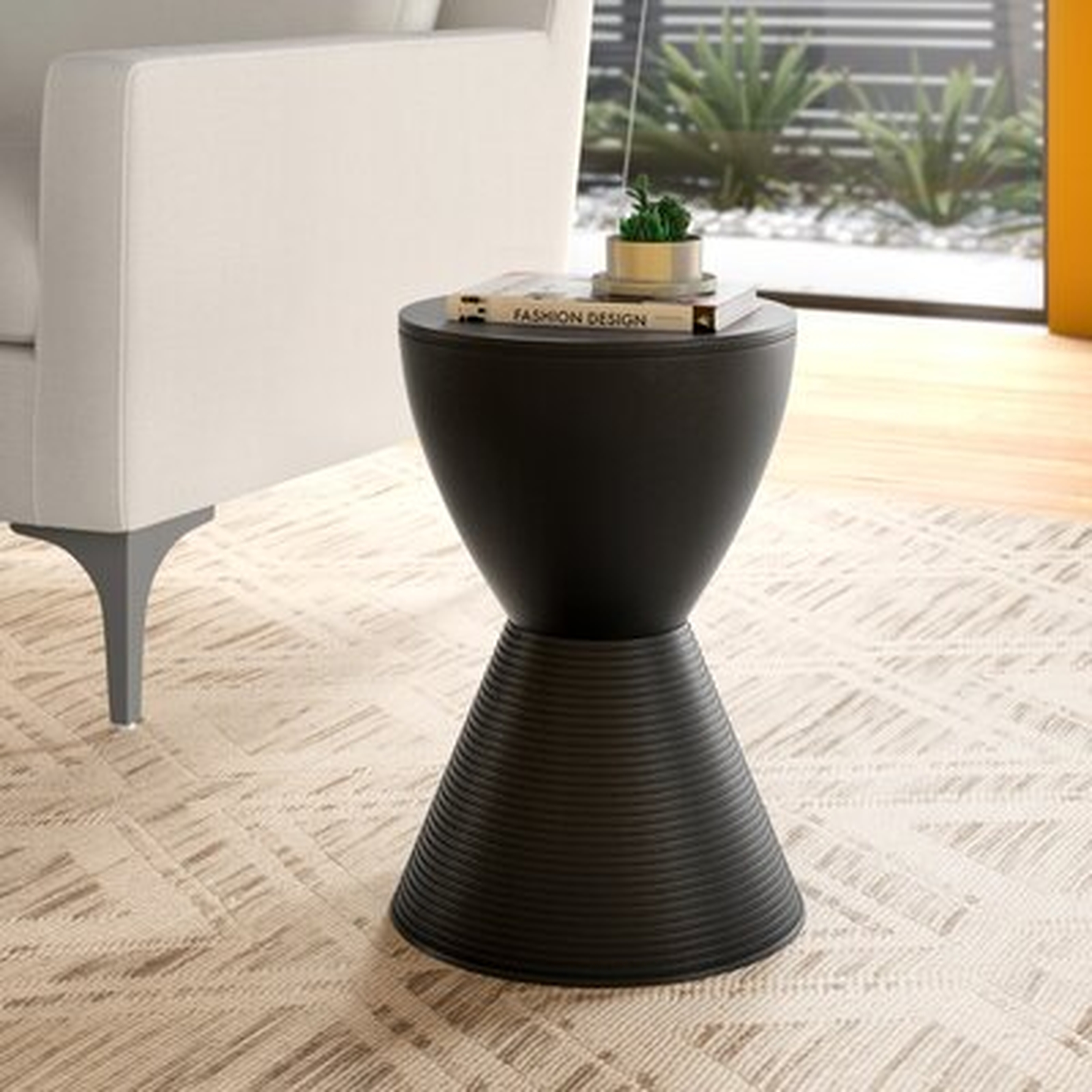 Durant Drum End Table with Storage - AllModern