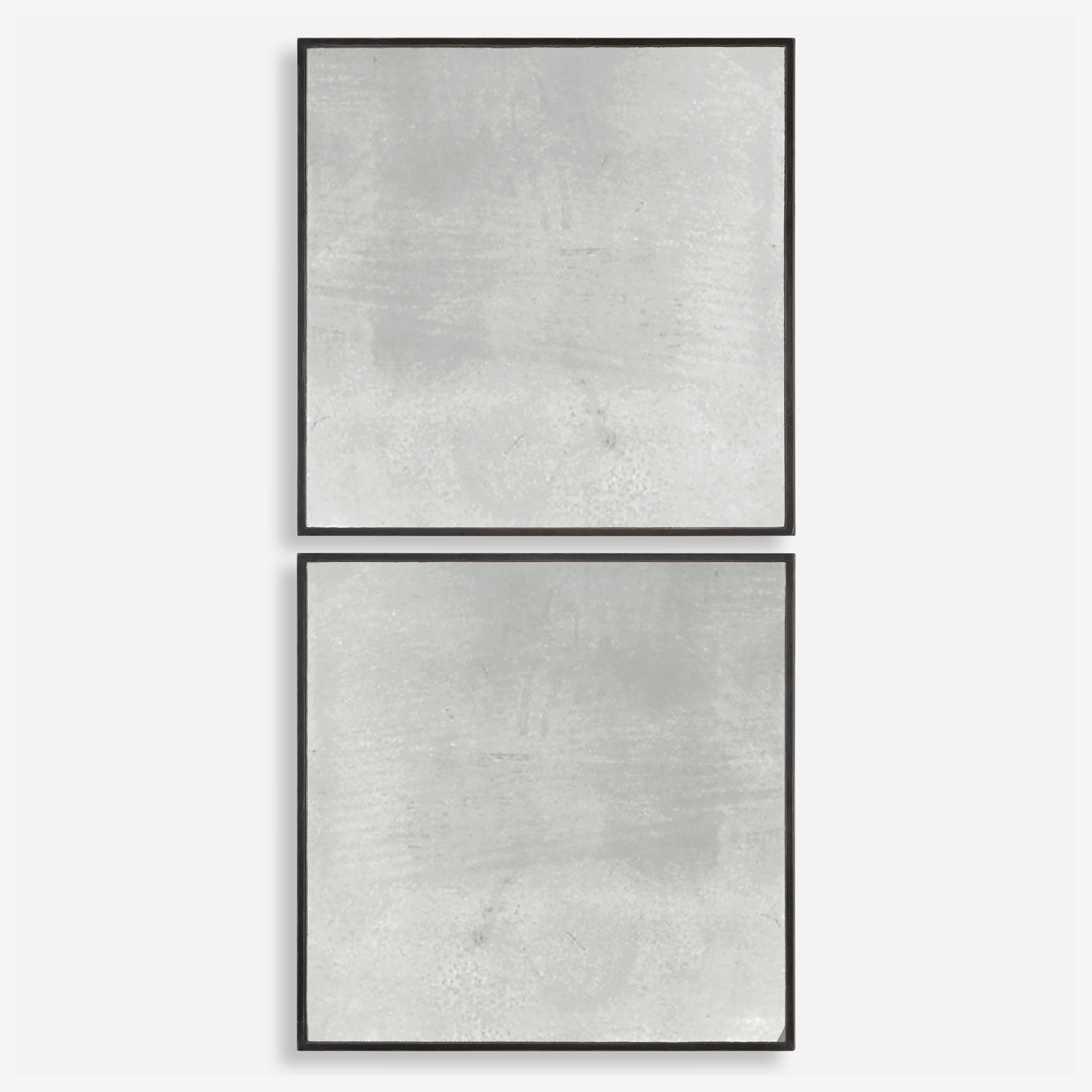 Matty Antiqued Square Mirrors, S/2 - Uttermost