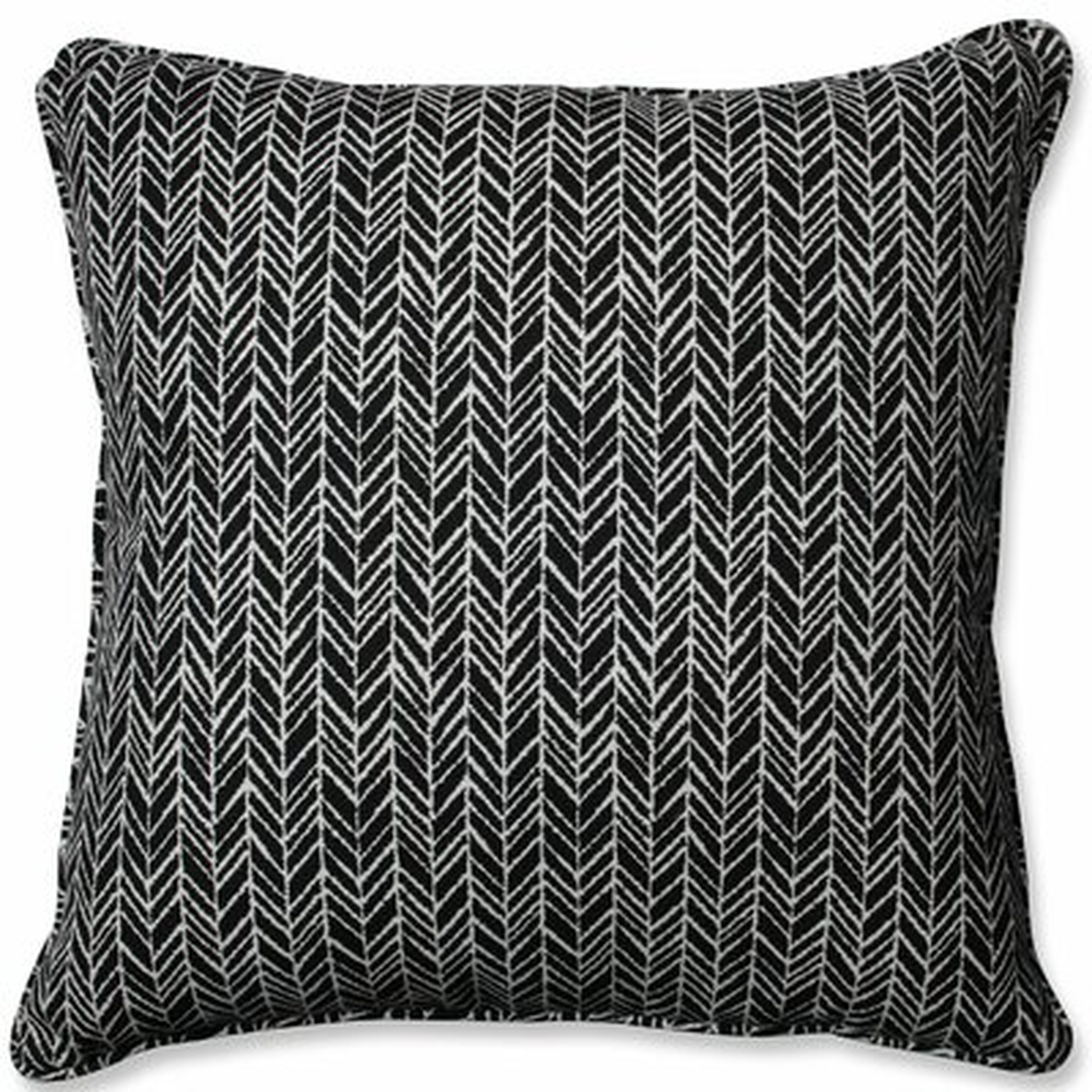 Karmi Herringbone Indoor/Outdoor Floor Pillow - Wayfair