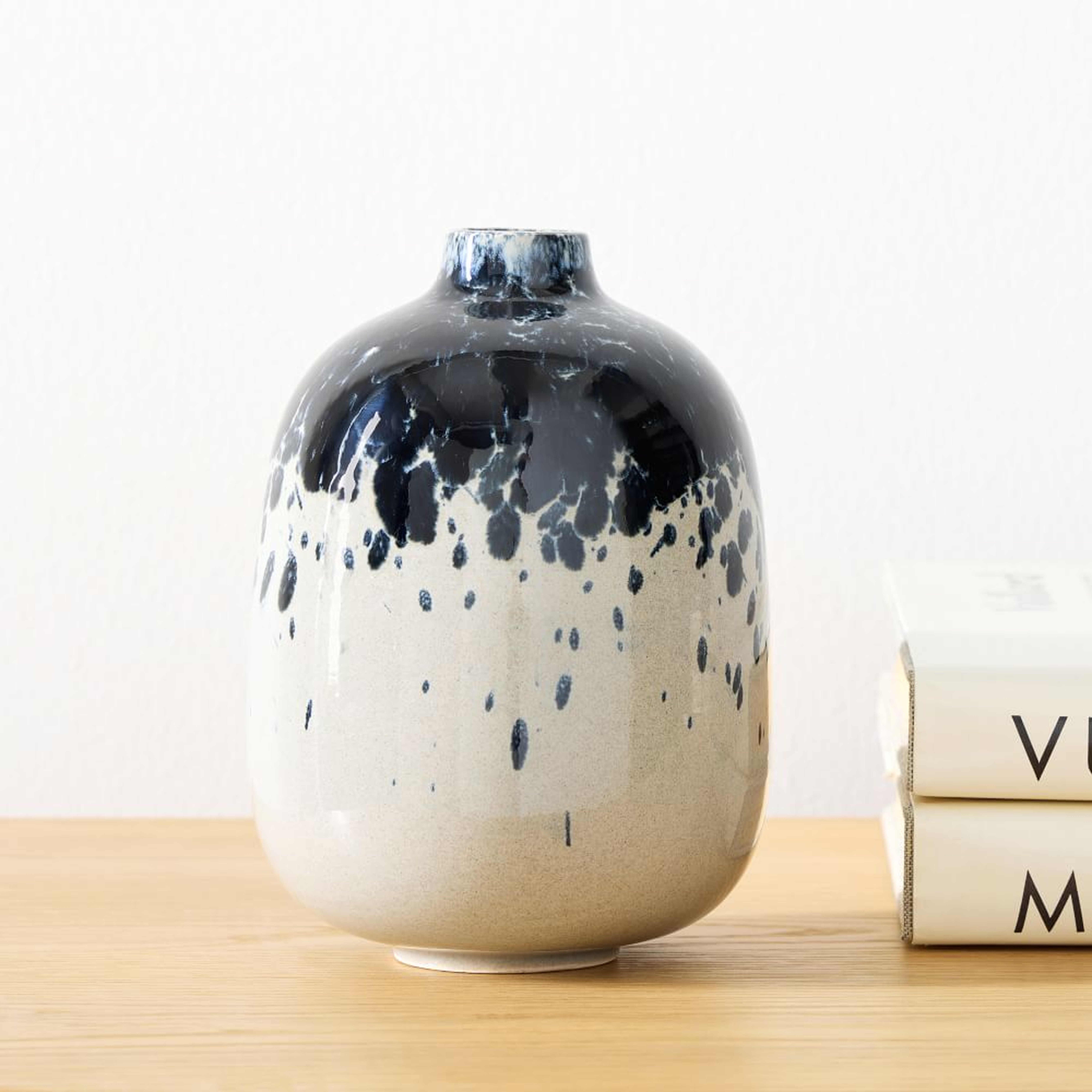 Splatter Glaze Vases, Vase, Splatter Pattern, Ceramic, Medium - West Elm