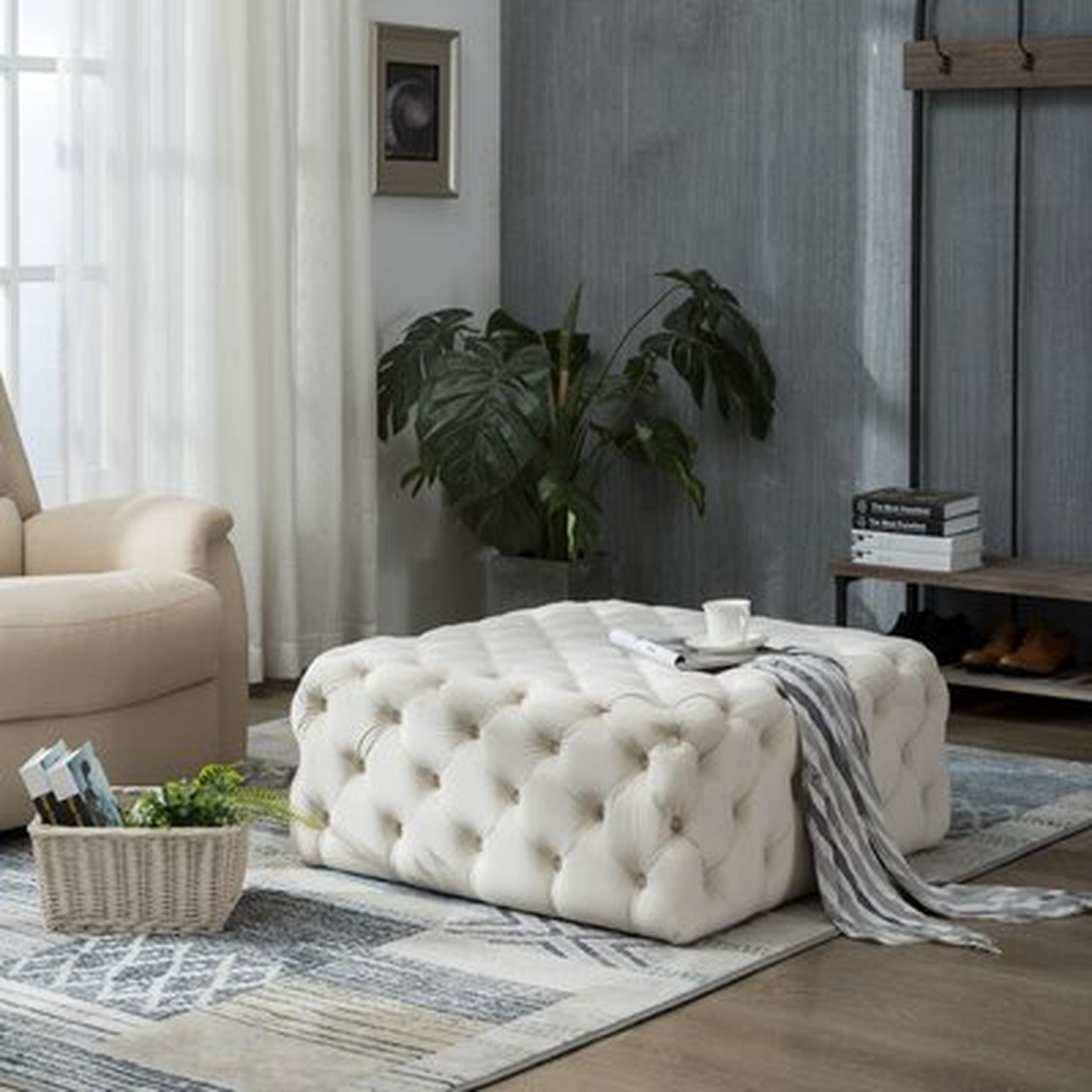 Bryleigh Tufted Cocktail Ottoman - Wayfair