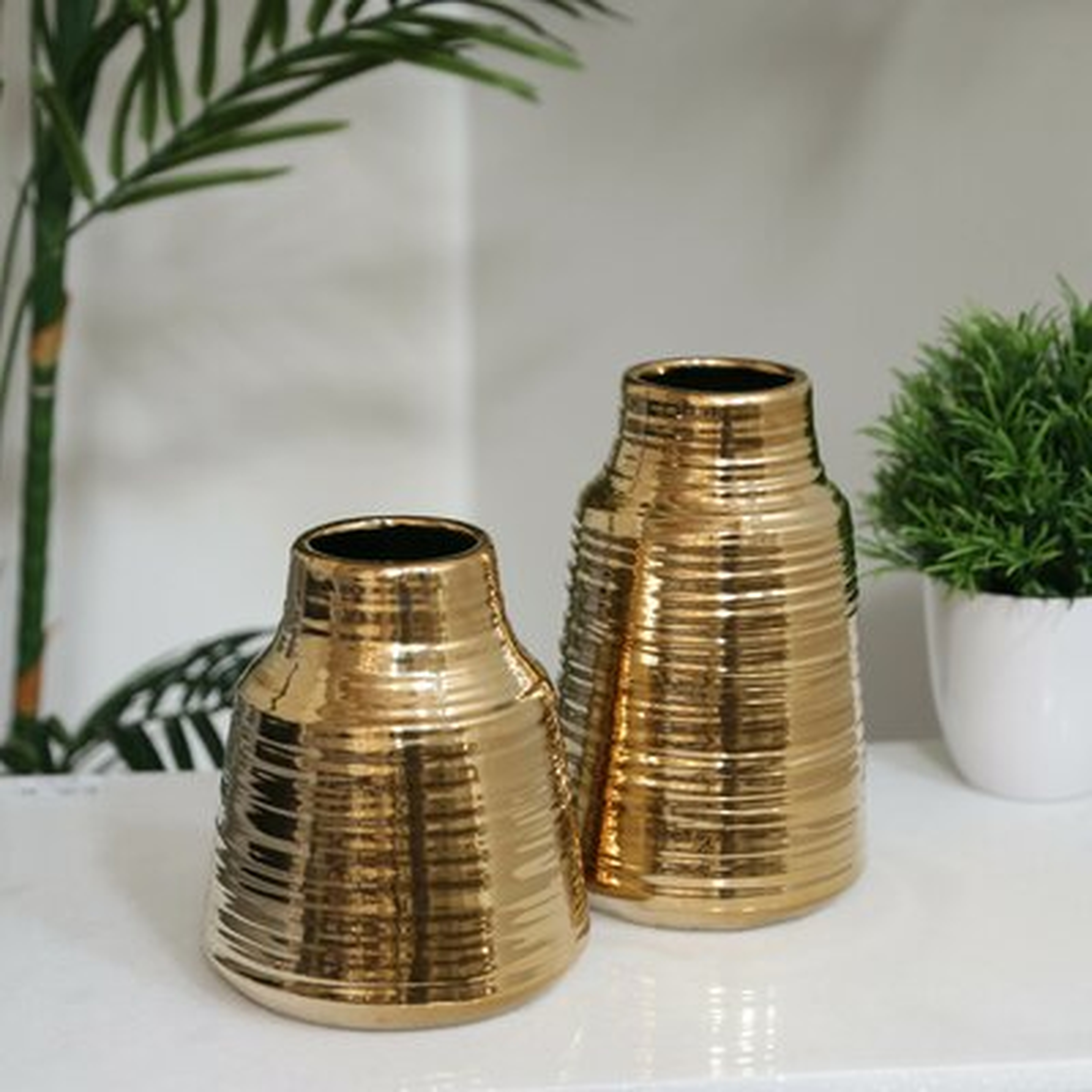Wimborne Ceramic Round Table Vase - Wayfair