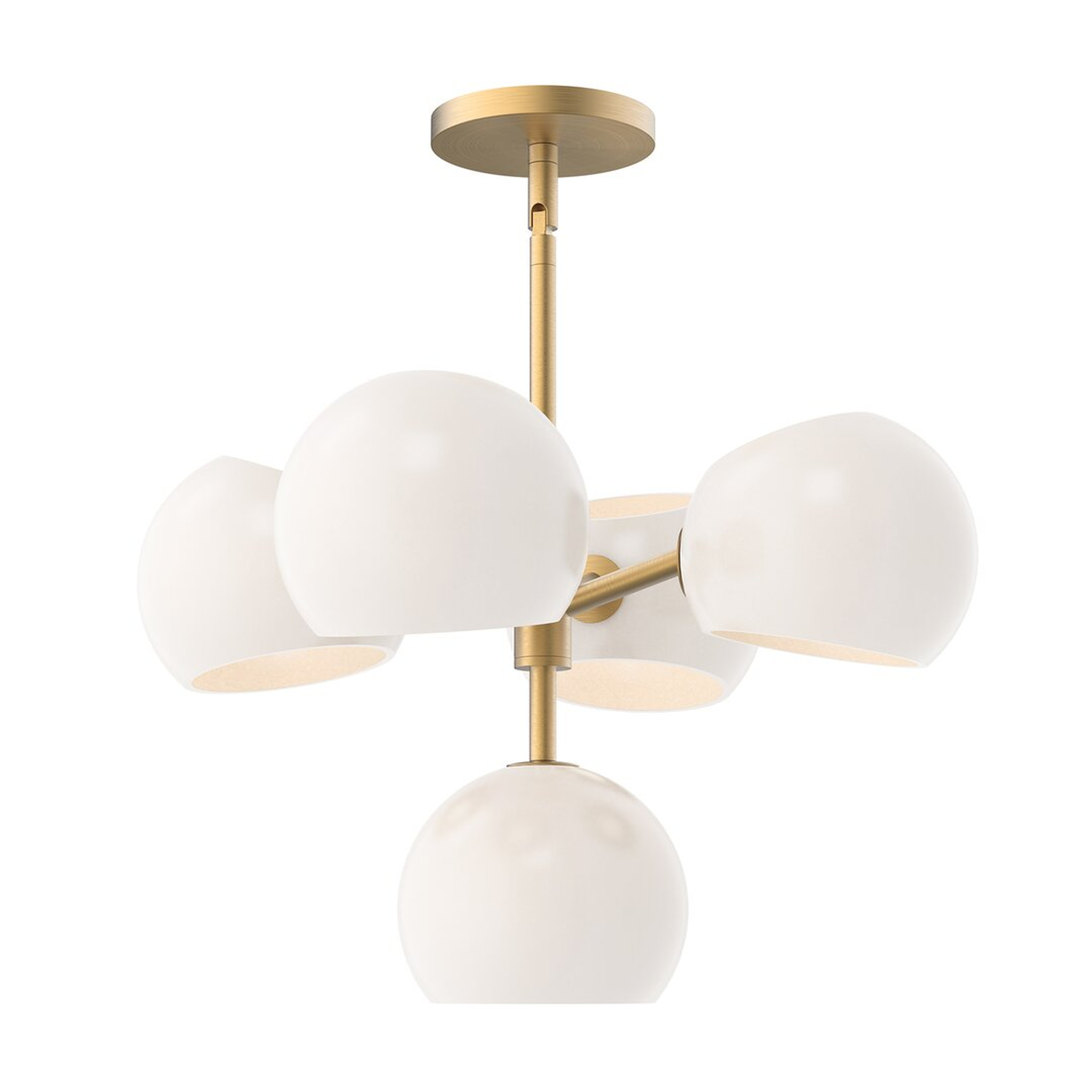 "Alora Lighting Willow 5 - Light Sputnik Globe Chandelier" - Perigold