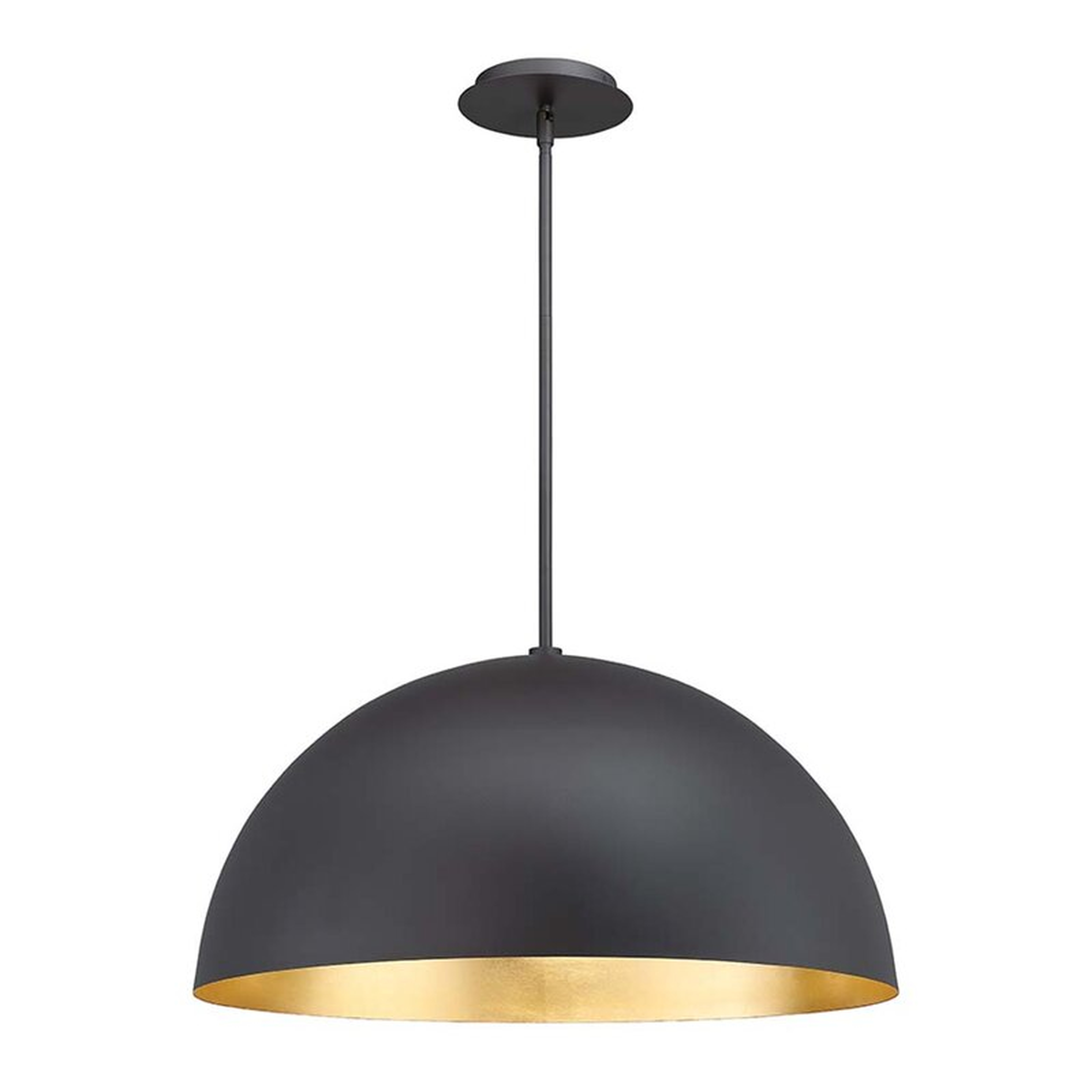Modern Forms Yolo 1 - Light Single Dome LED Pendant Finish: Gold - Perigold