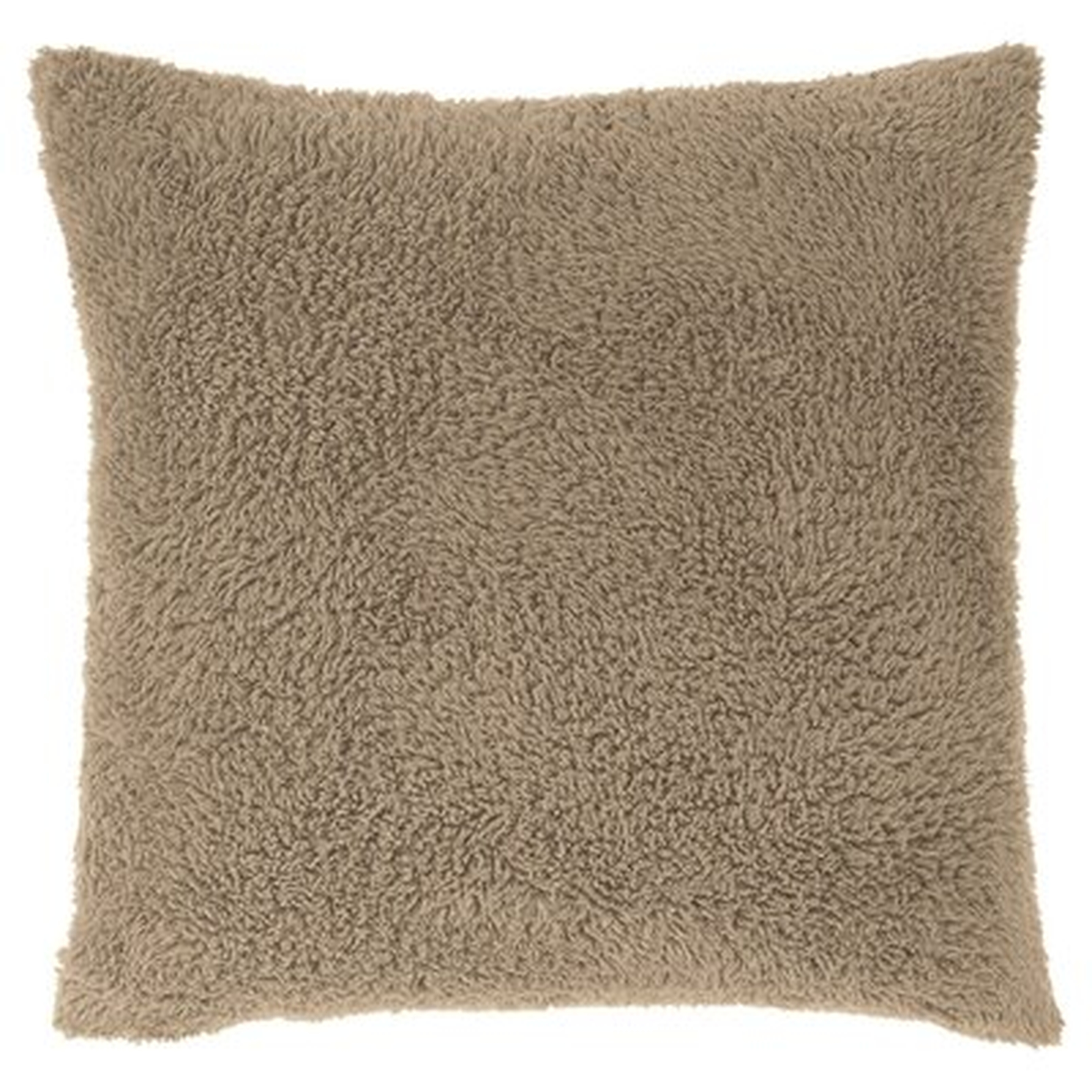 Furry Texture Square Pillow Cover & Insert - Wayfair