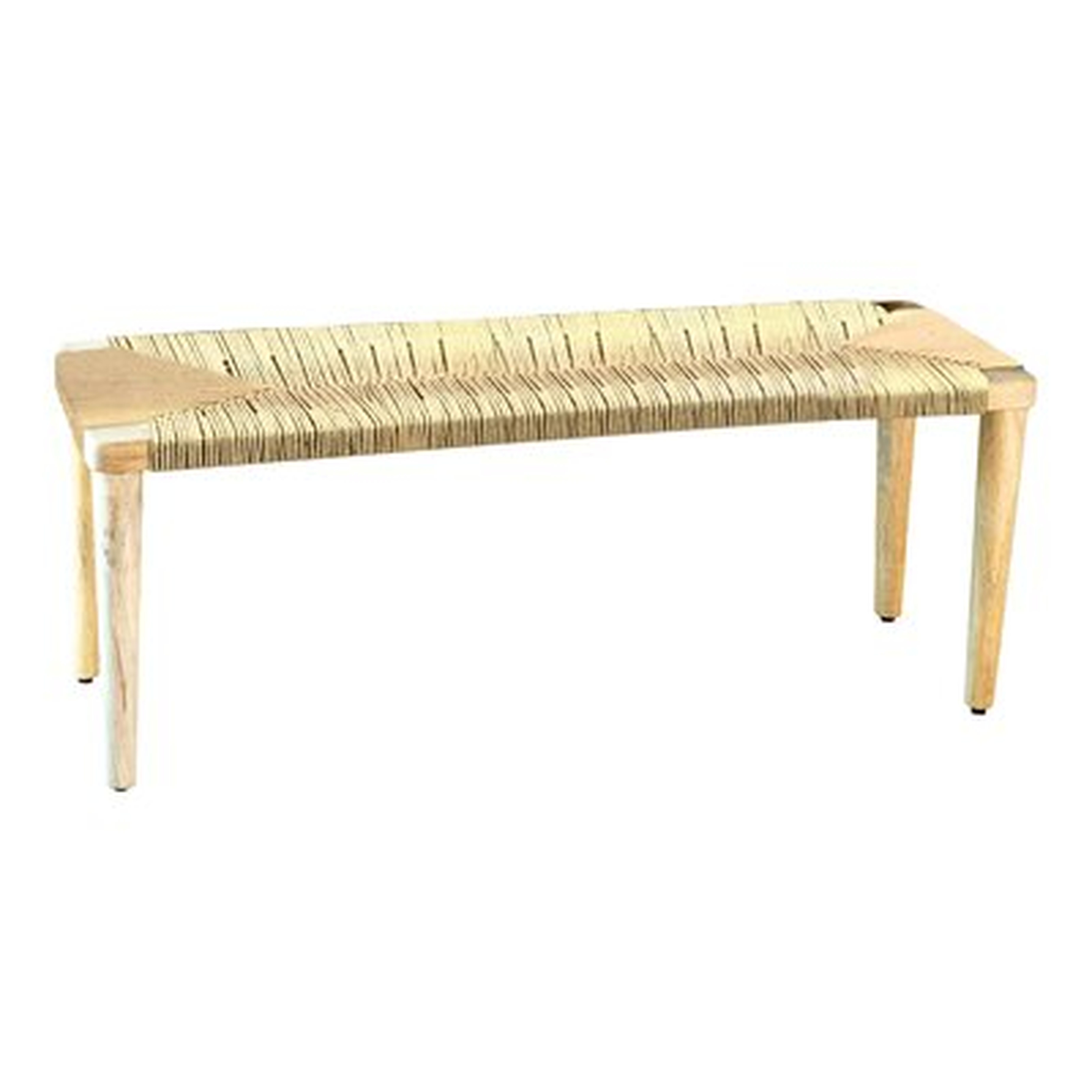 Woven Seat Bench Natural - Wayfair