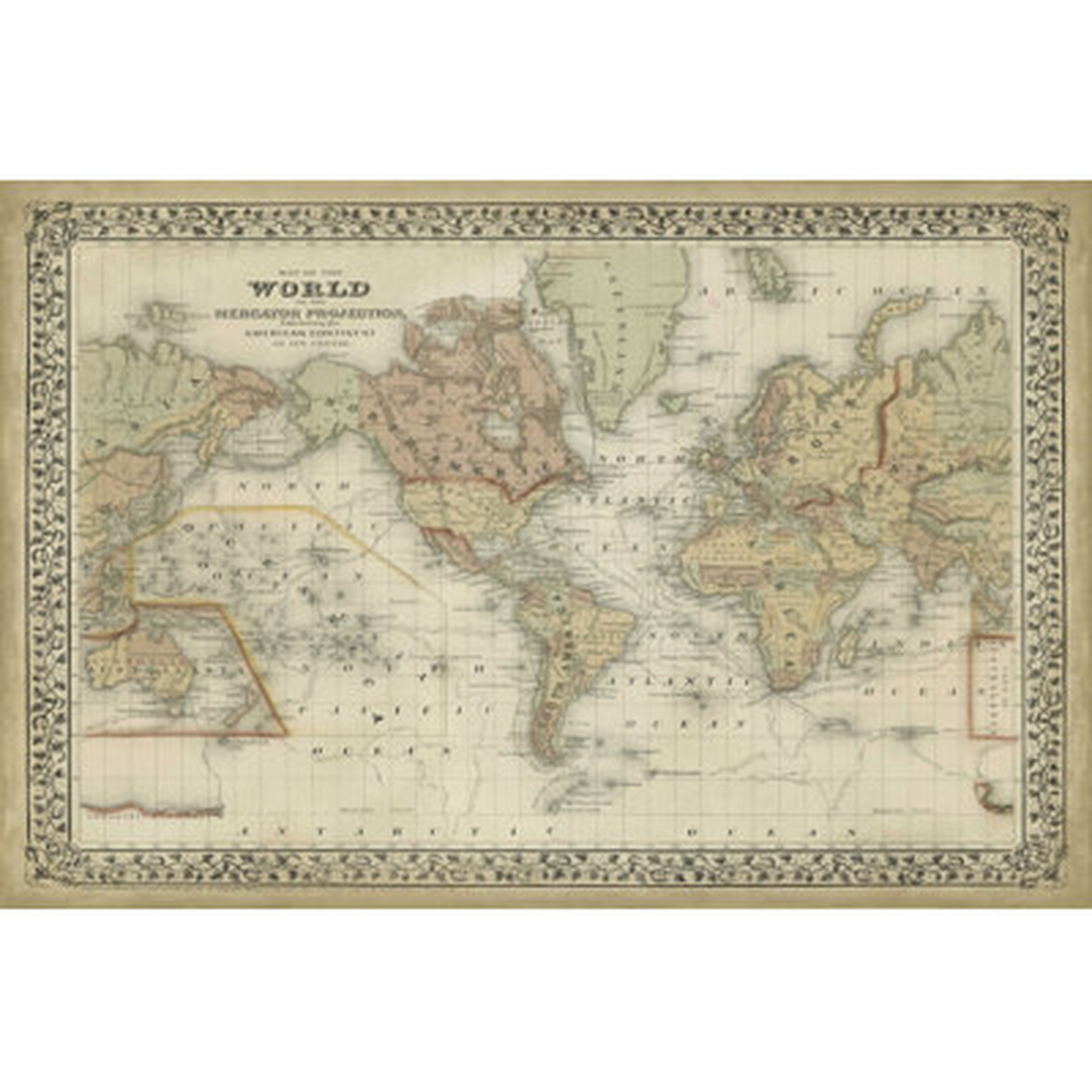 Mitchells World Map - Wayfair