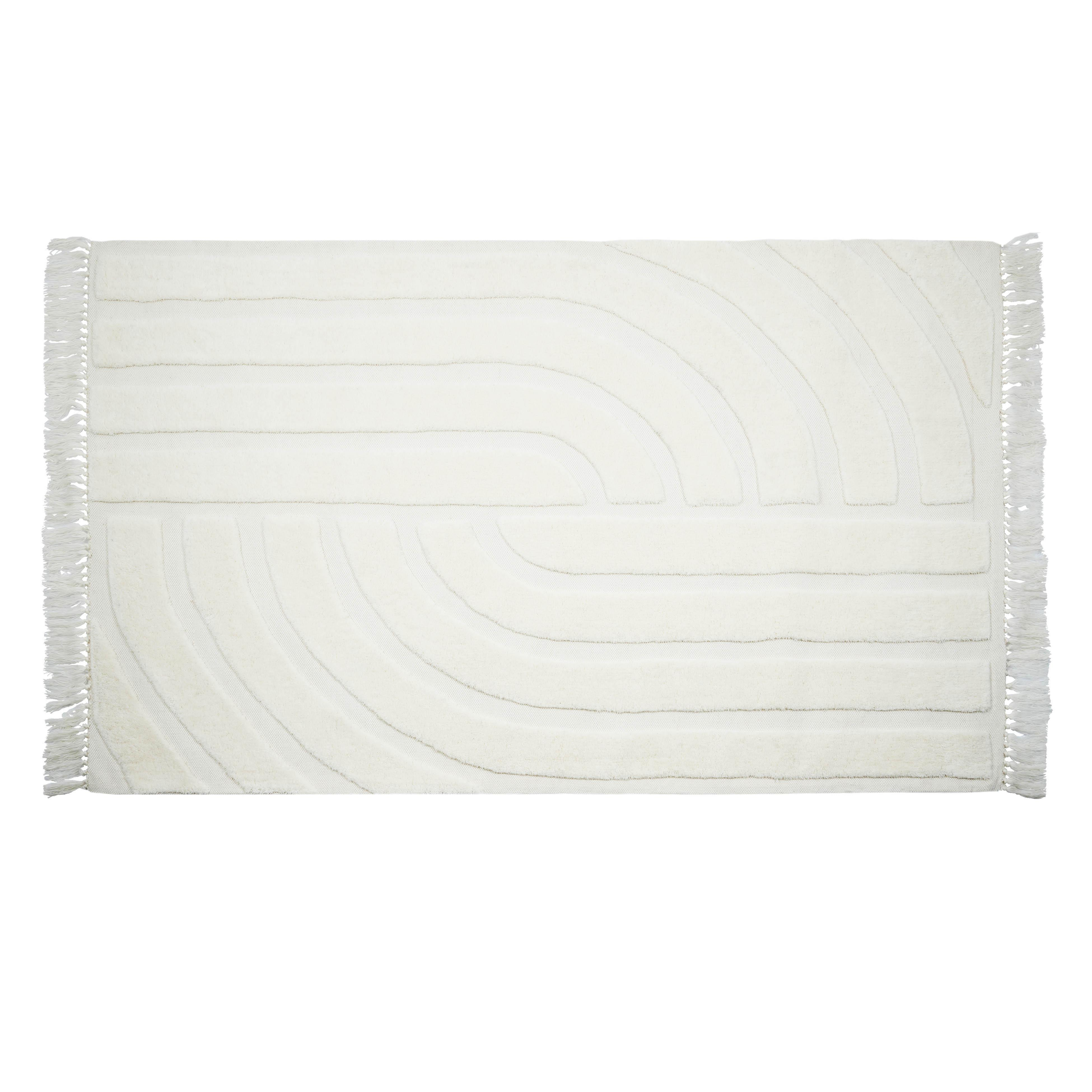 Loop White 8' x 10' Area Rug - TOV FURNITURE