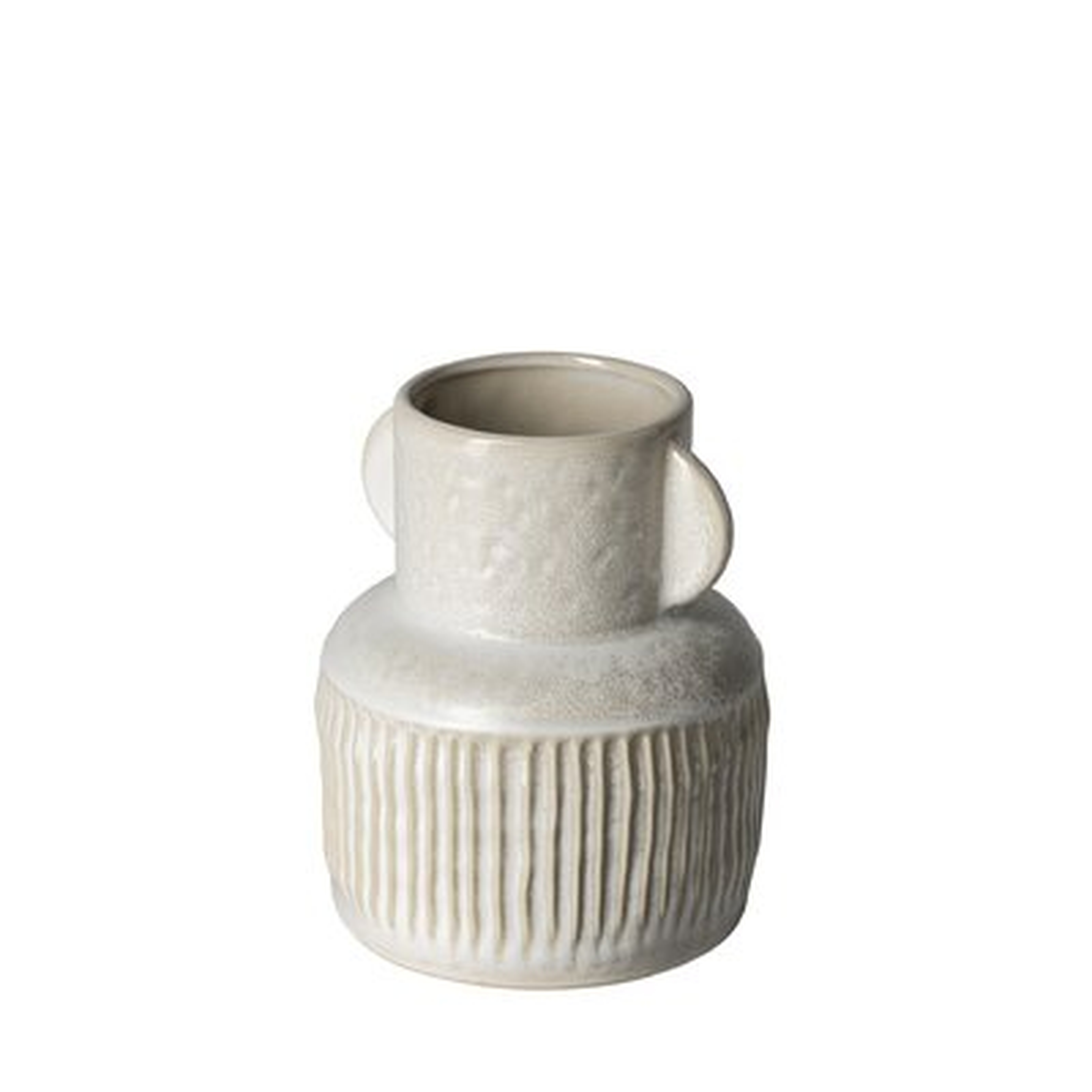 Aneil White Ceramic Table Vase - Wayfair
