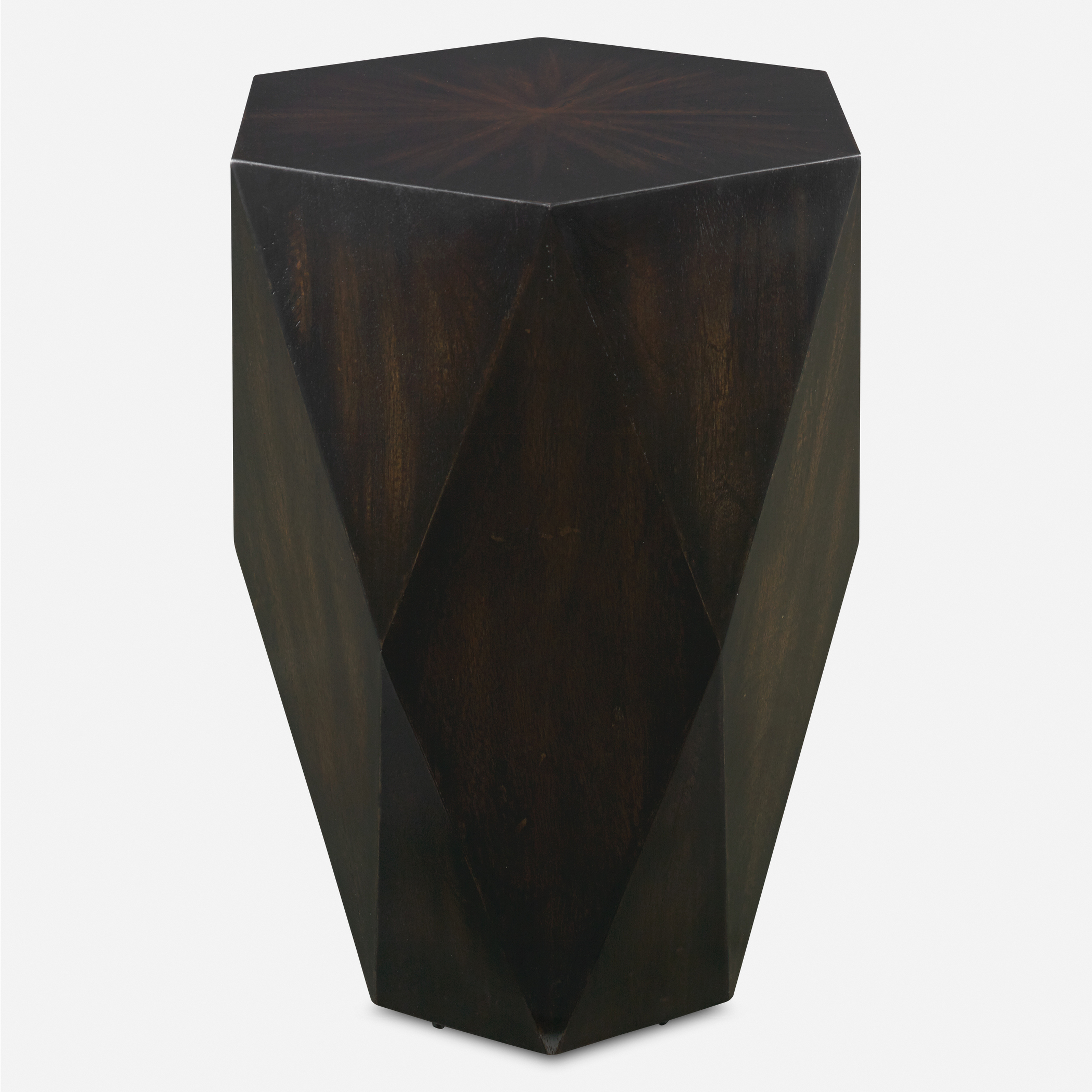 Volker Black Wooden Side Table - Uttermost