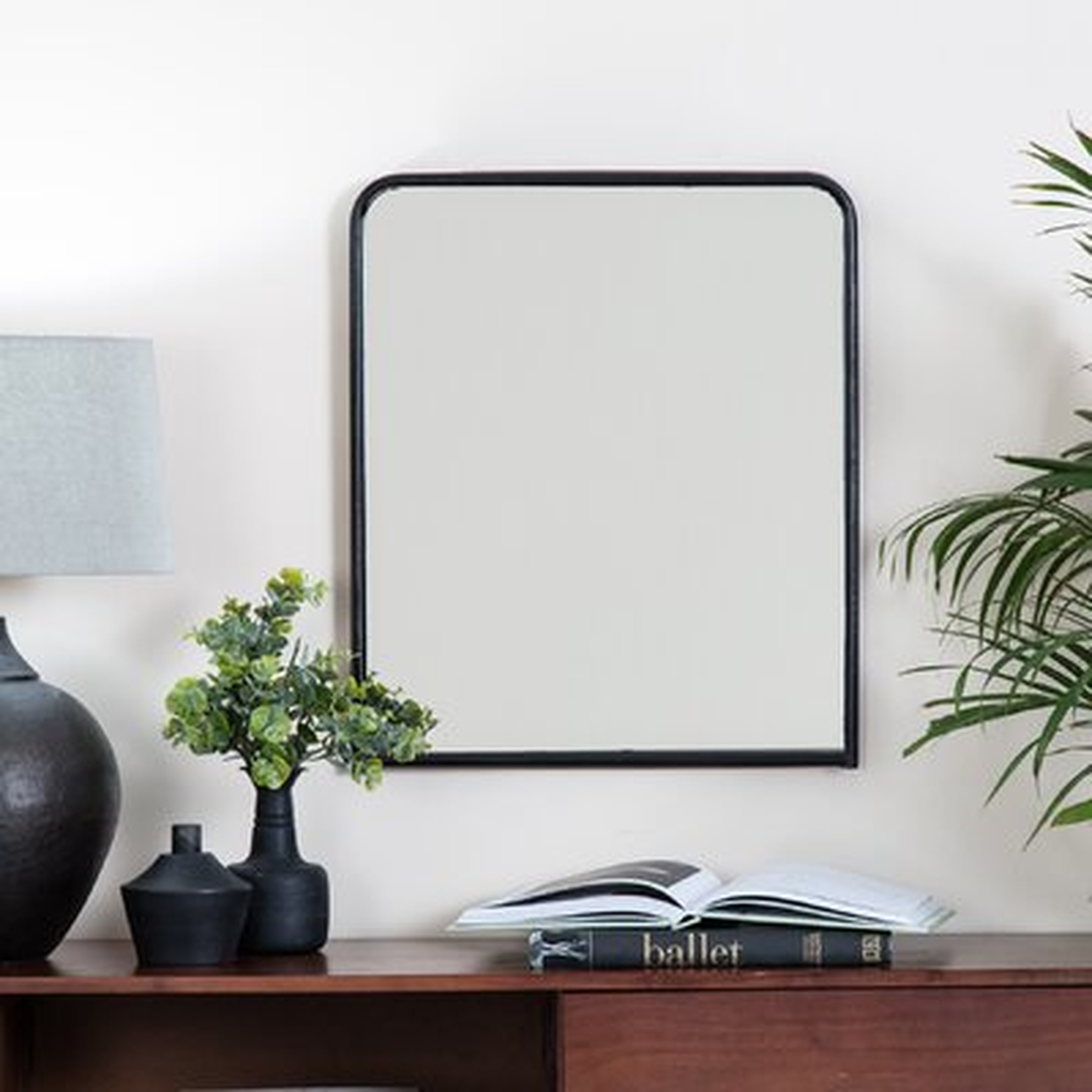 Brice Modern Black Rimmed  Mirror - Wayfair