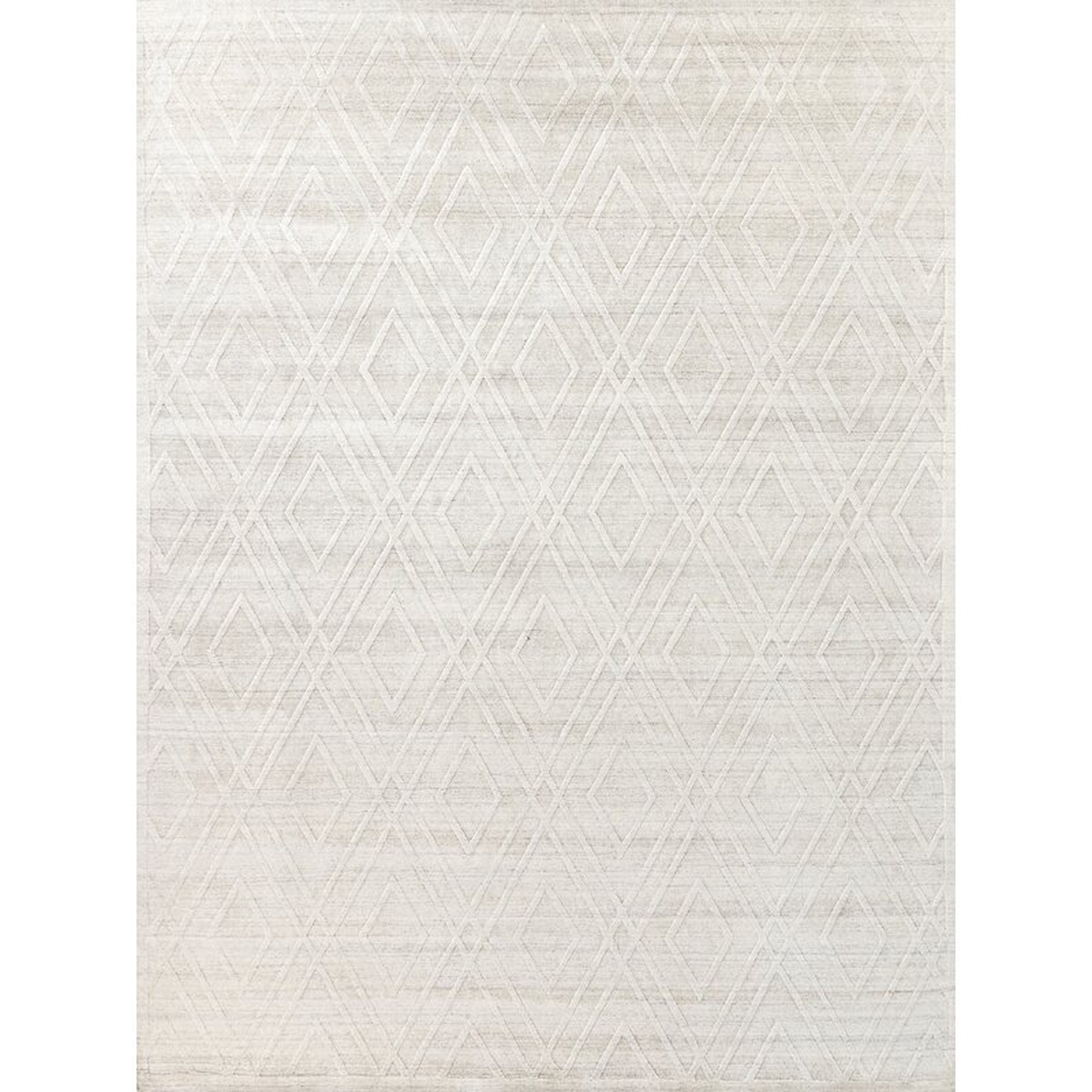 EXQUISITE RUGS Castelli Geometric Hand-Loomed Wool Ivory Area Rug - Perigold