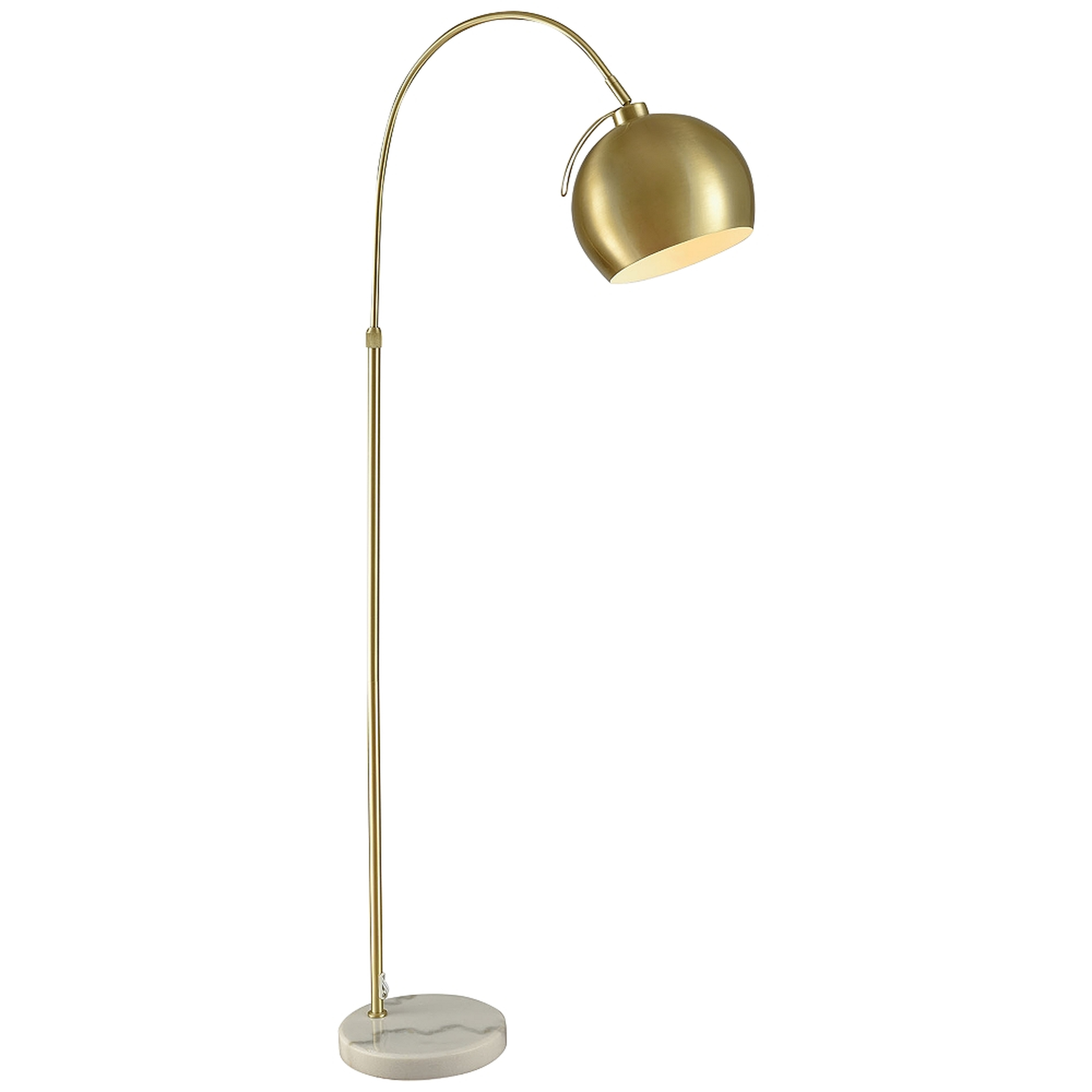 Dimond Koperknikus Gold Metal Arc Floor Lamp - Lamps Plus