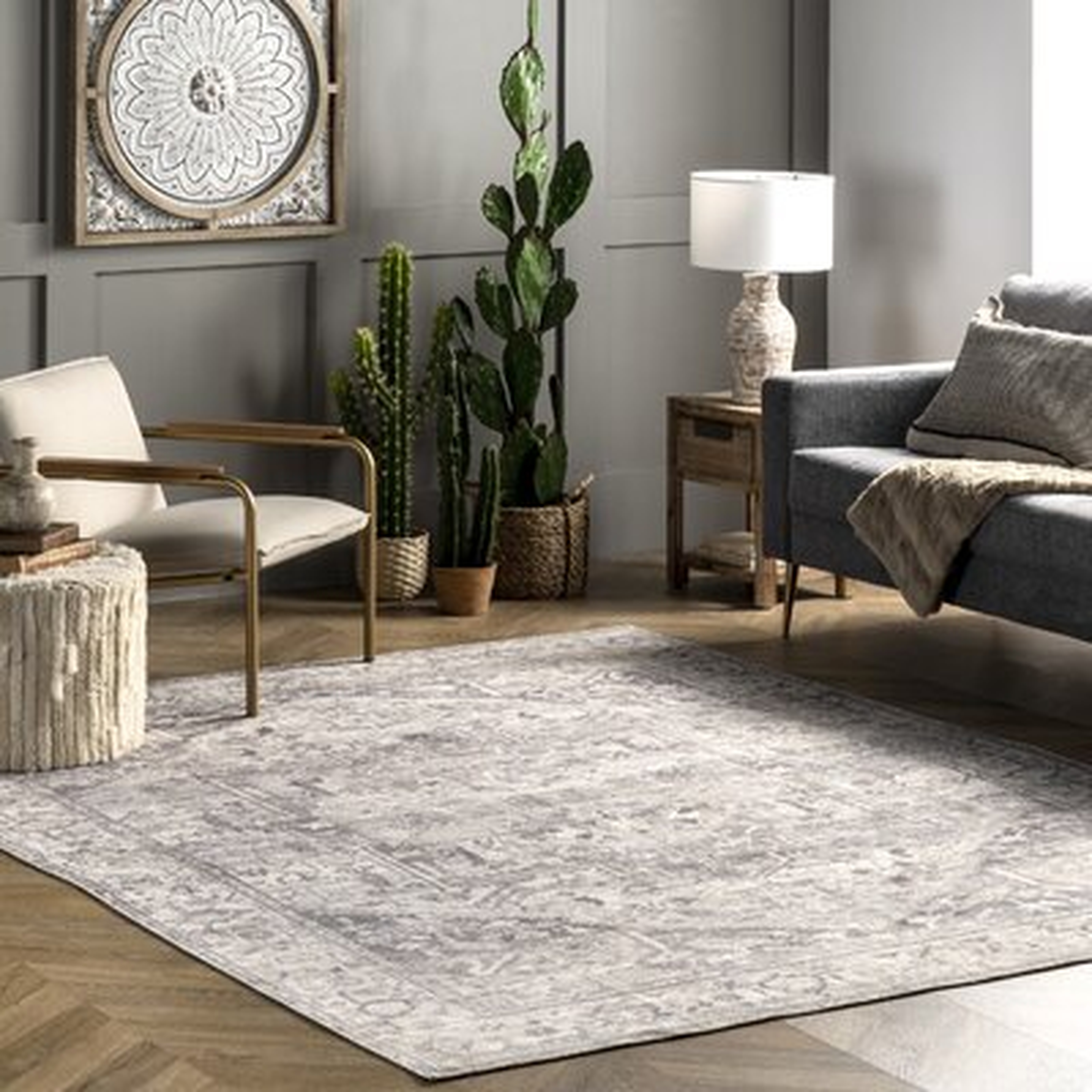 Leyhill Oriental Gray Area Rug - Wayfair