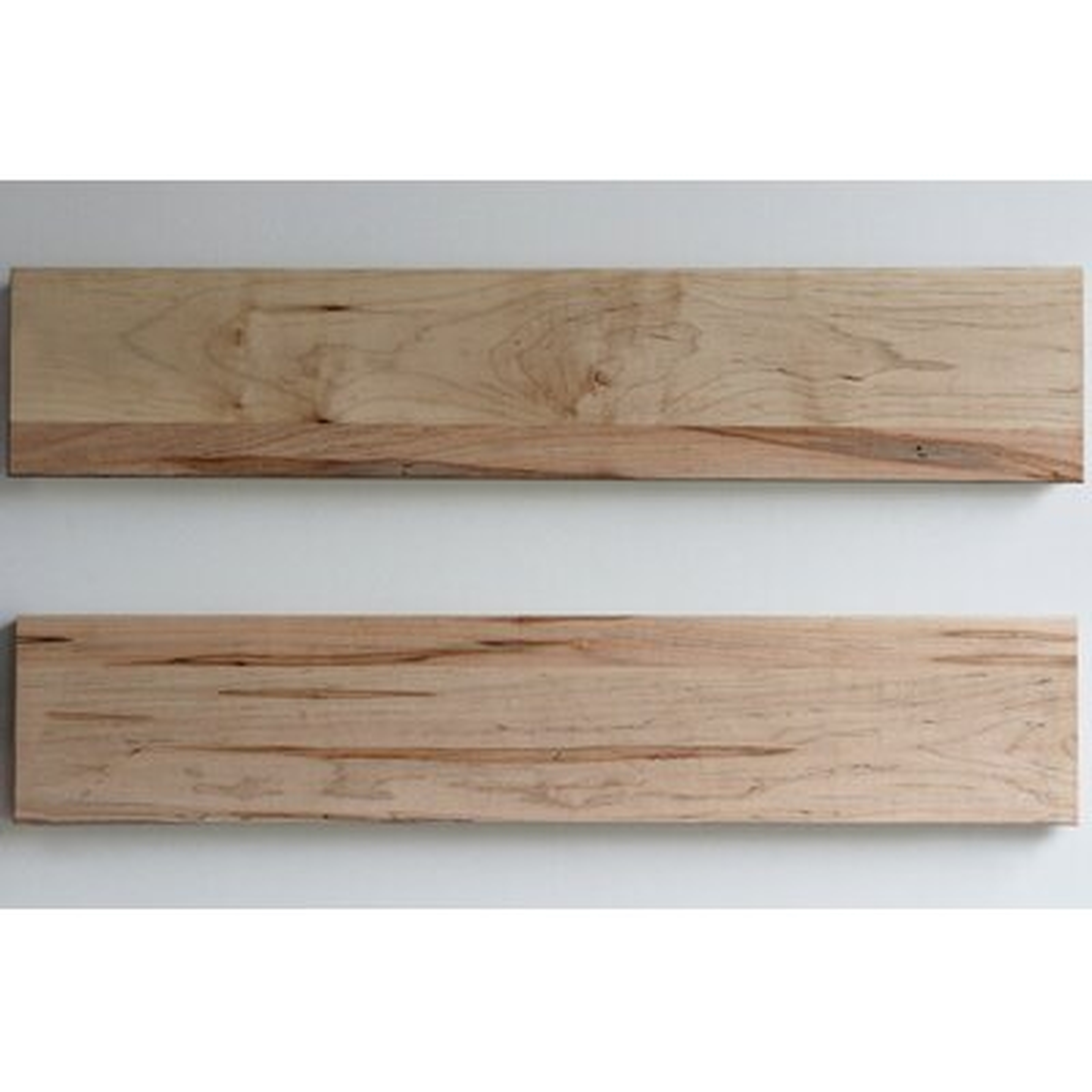 Ginny 2 Piece Maple Solid Wood Floating Shelf - Wayfair