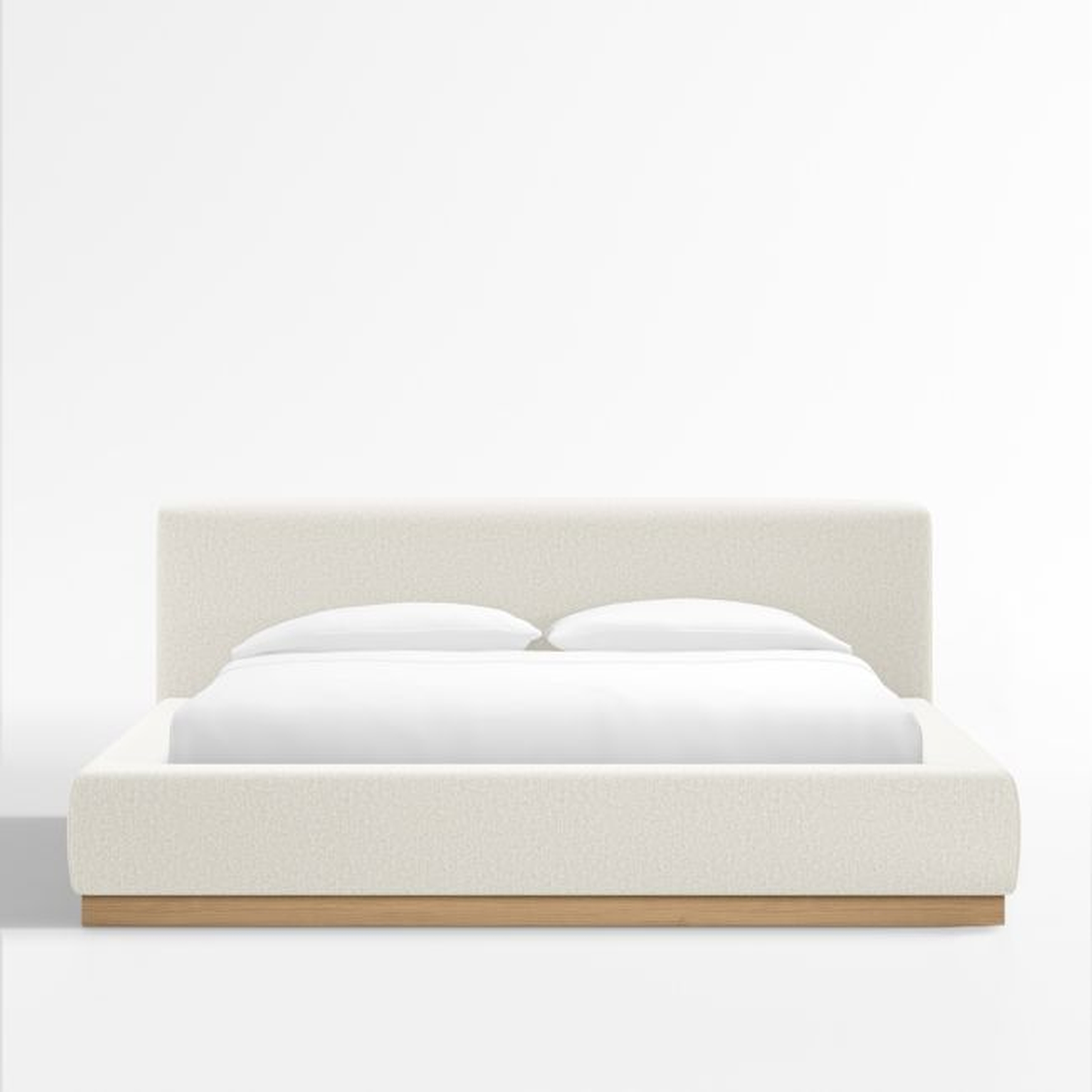 Gather Ivory Upholstered King Bed - Crate and Barrel