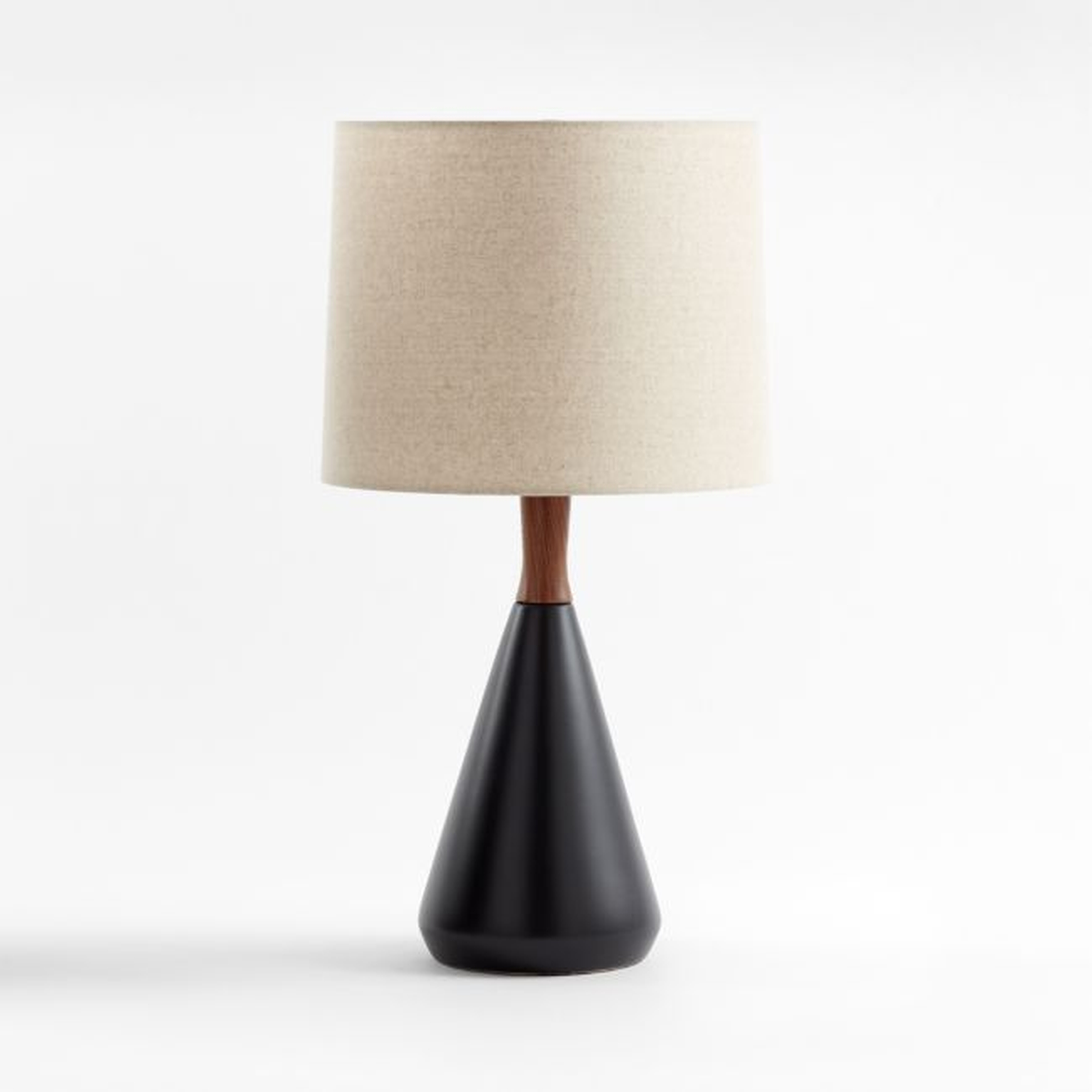 Weston Black Mid-Century Modern Table Lamp 27" - Crate and Barrel