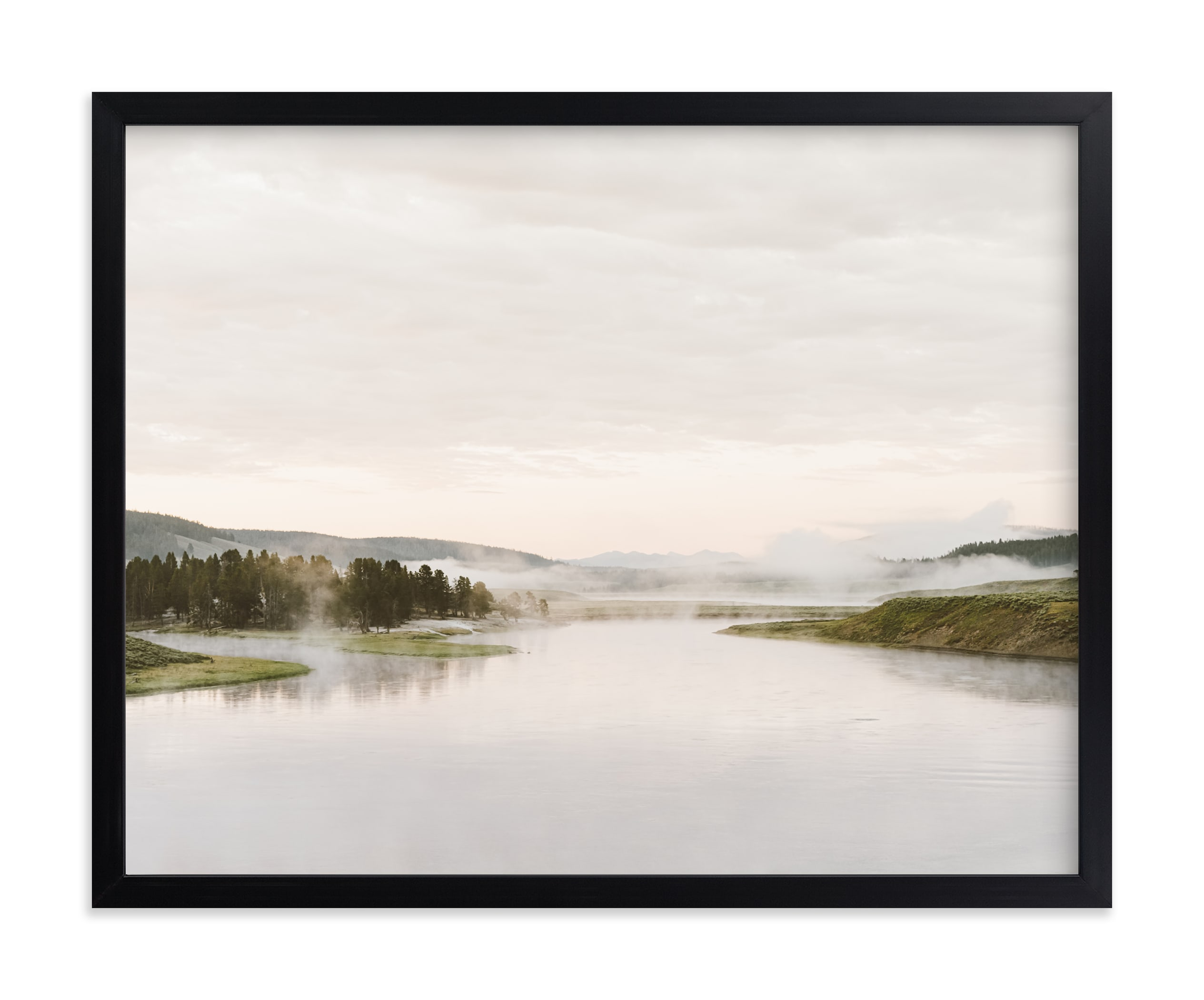 Misty Lake Limited Edition Art Print - Minted