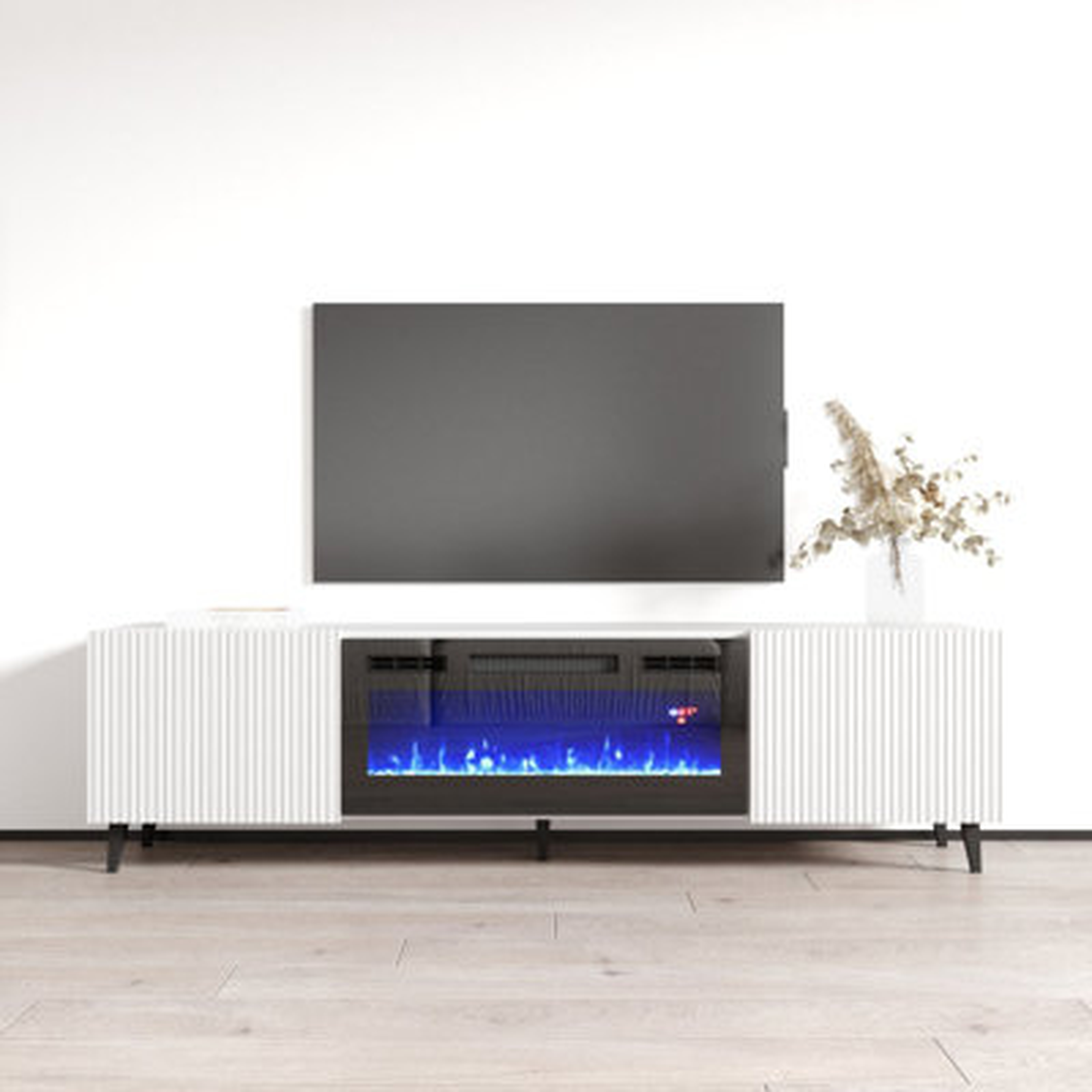 Pafos BL-EF 71" Electric Fireplace TV Stand - Wayfair