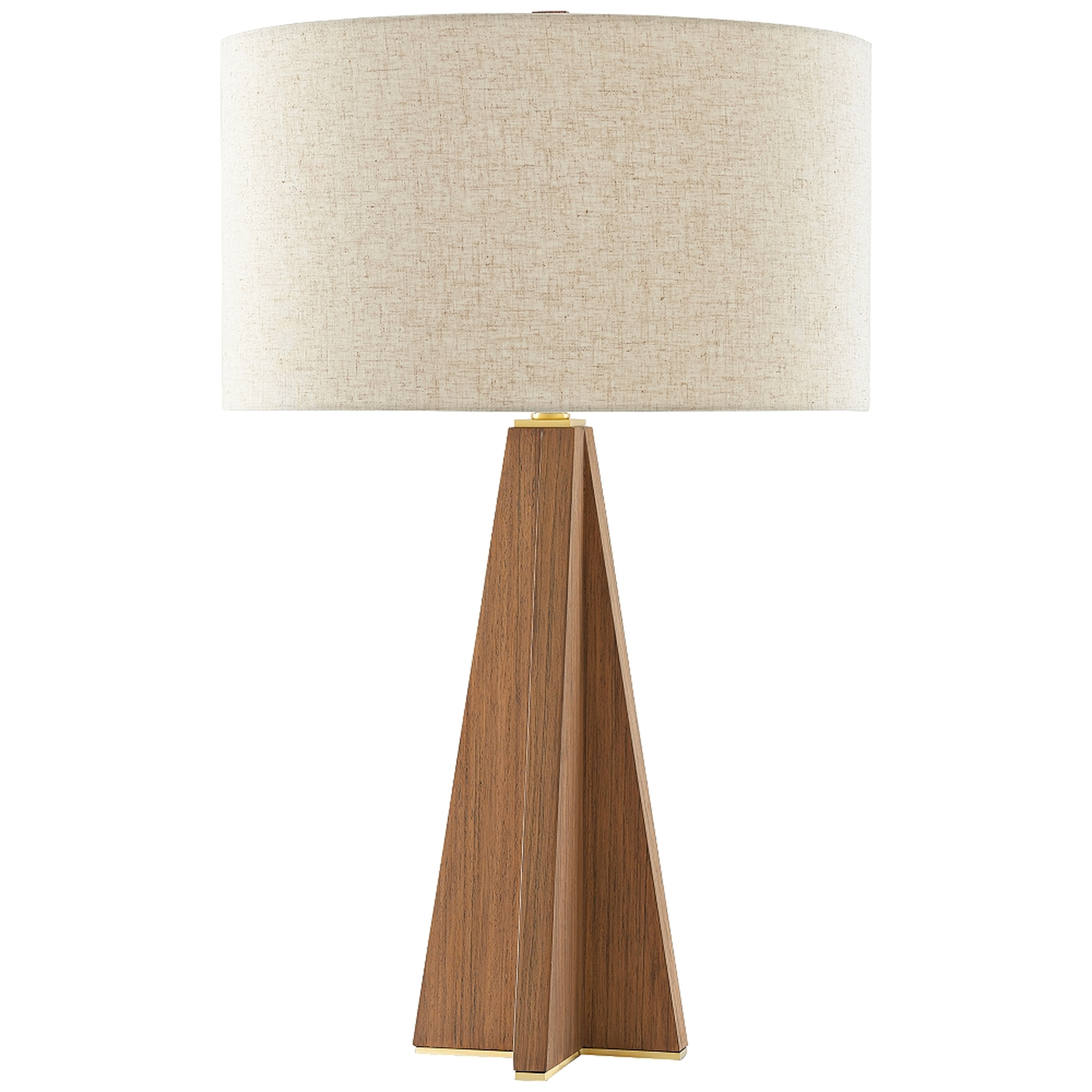 Currey and Company Virtuosa Teak Wood Table Lamp - Style # 88N56 - Lamps Plus