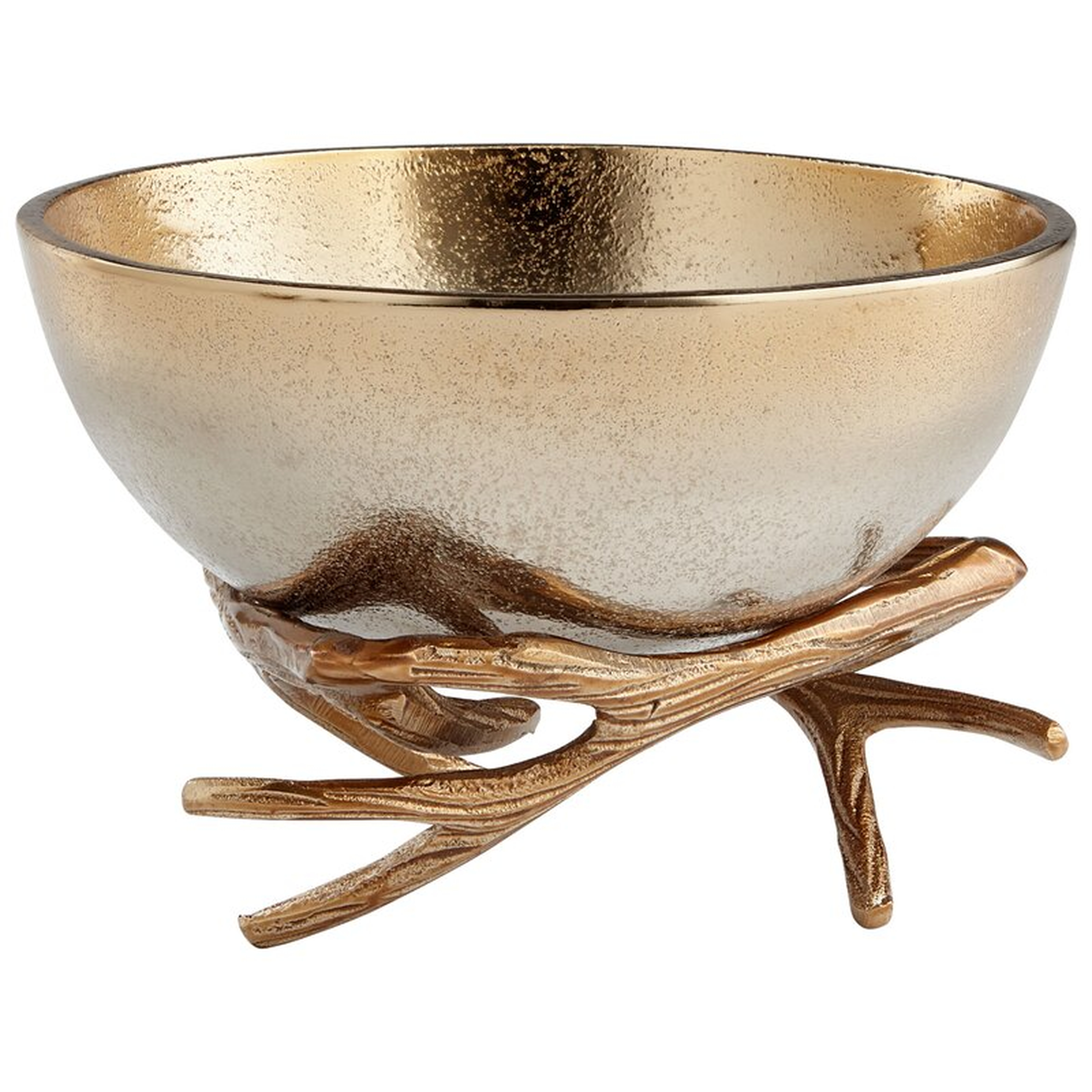 Antler Anchored Decorative Bowl Size: 5.25" H x 7.75" W - Perigold