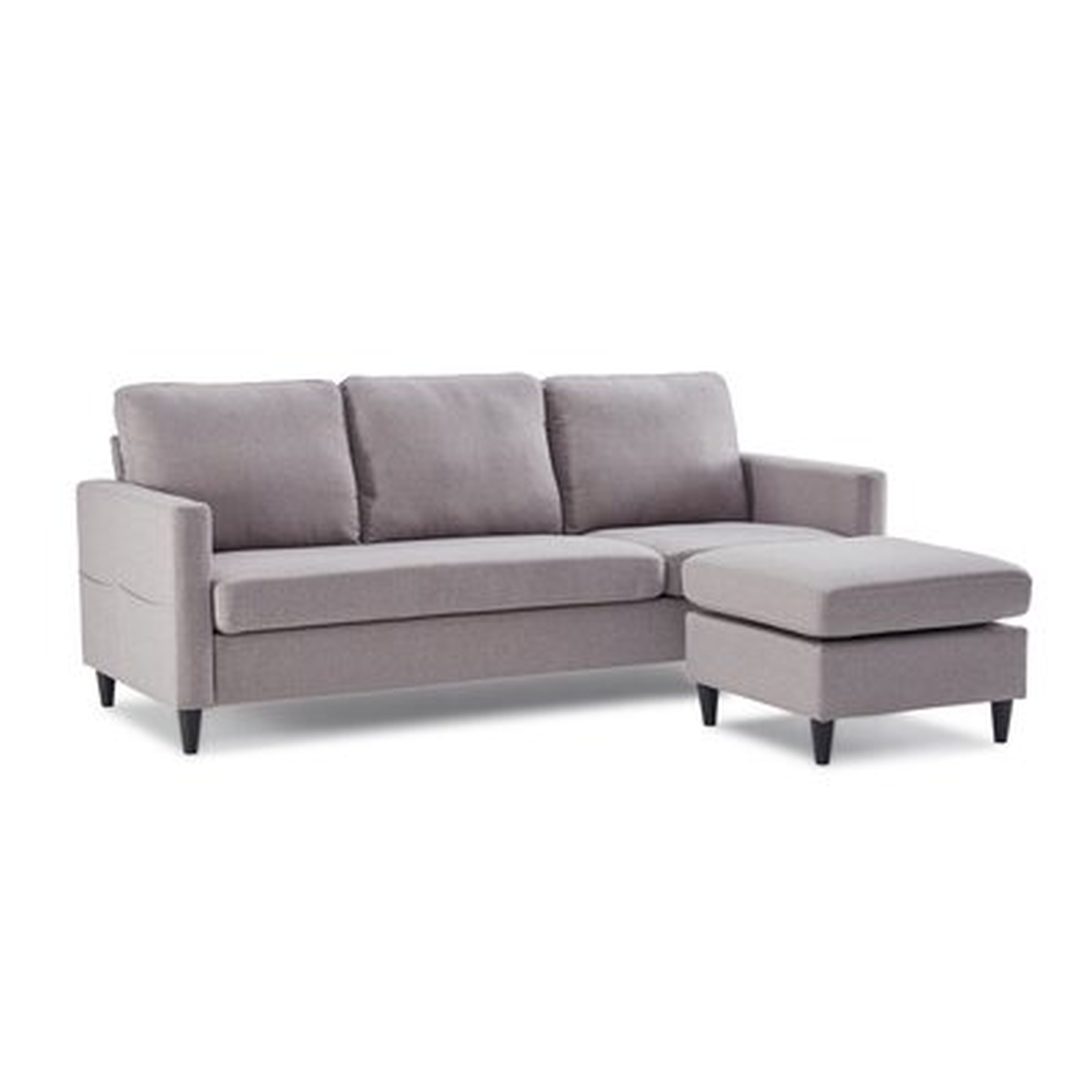 82.6" Wide Reversible Sectional Sofa & Chaise With Ottoman L-Shape 3-Seater Couch - Wayfair