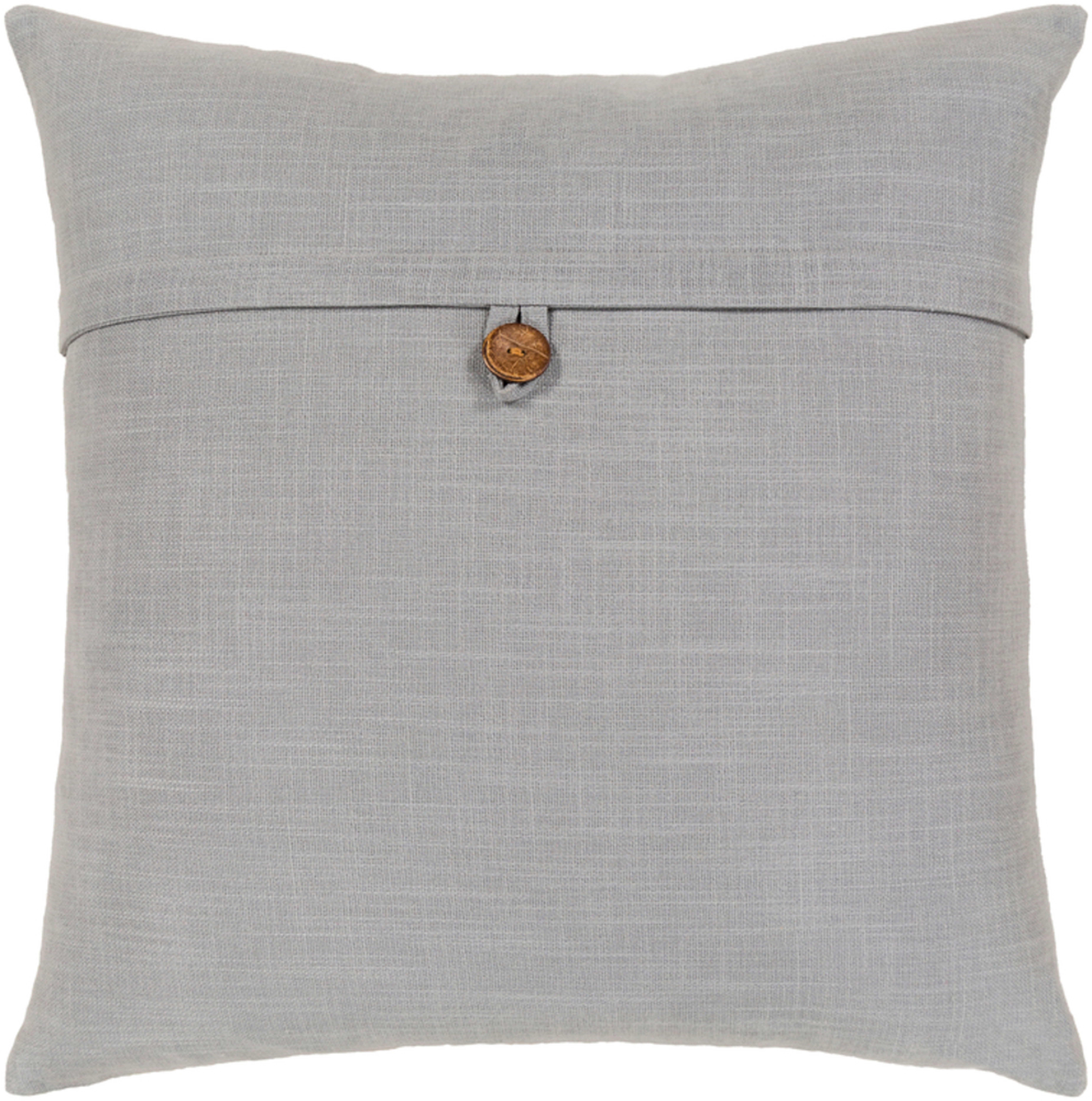 Perine Pillow, 18" x 18", Light Gray - Cove Goods