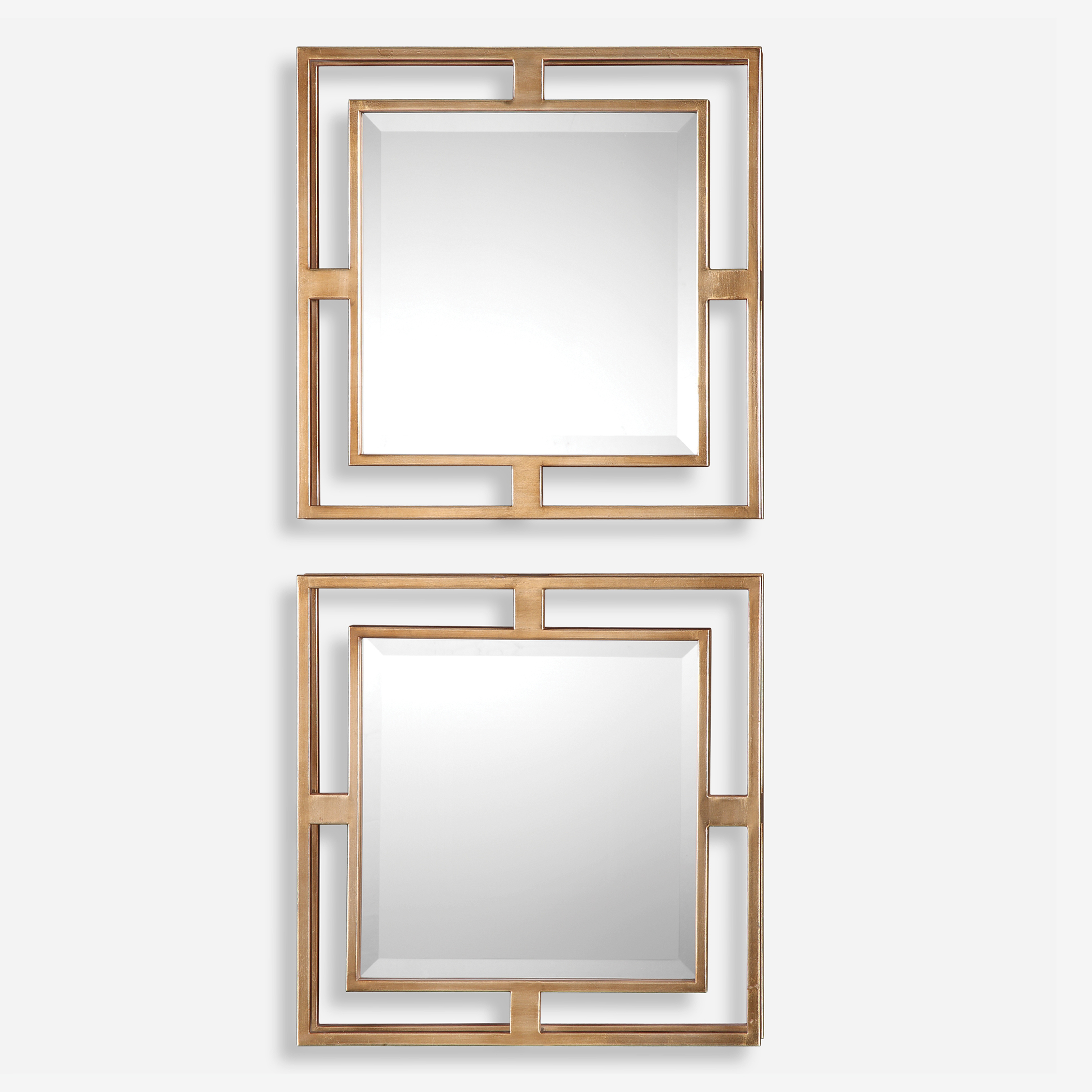 Allick Gold Square Mirrors S/2 - Uttermost