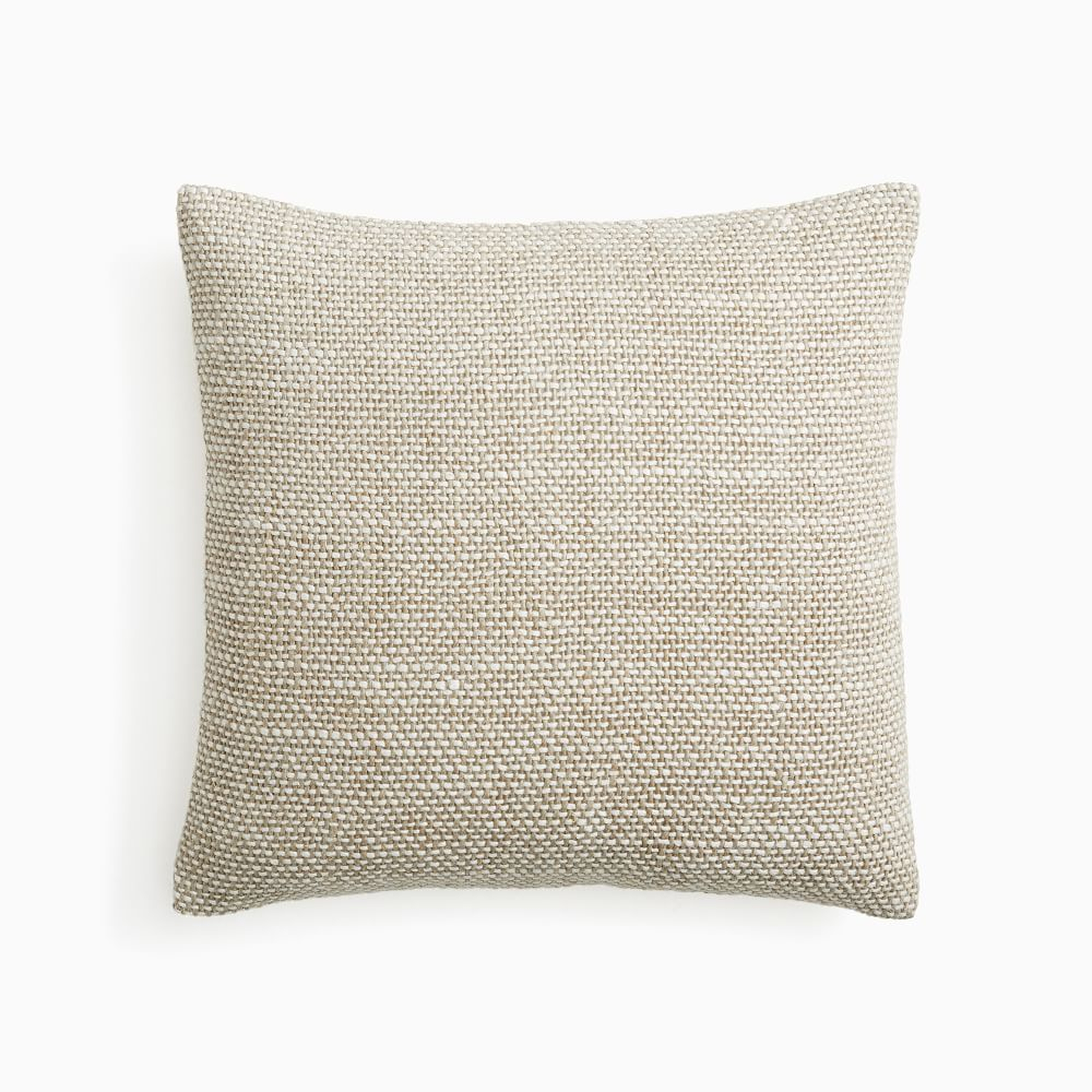 Two Tone Chunky Linen Pillow Cover, 20"x20", Natural - West Elm