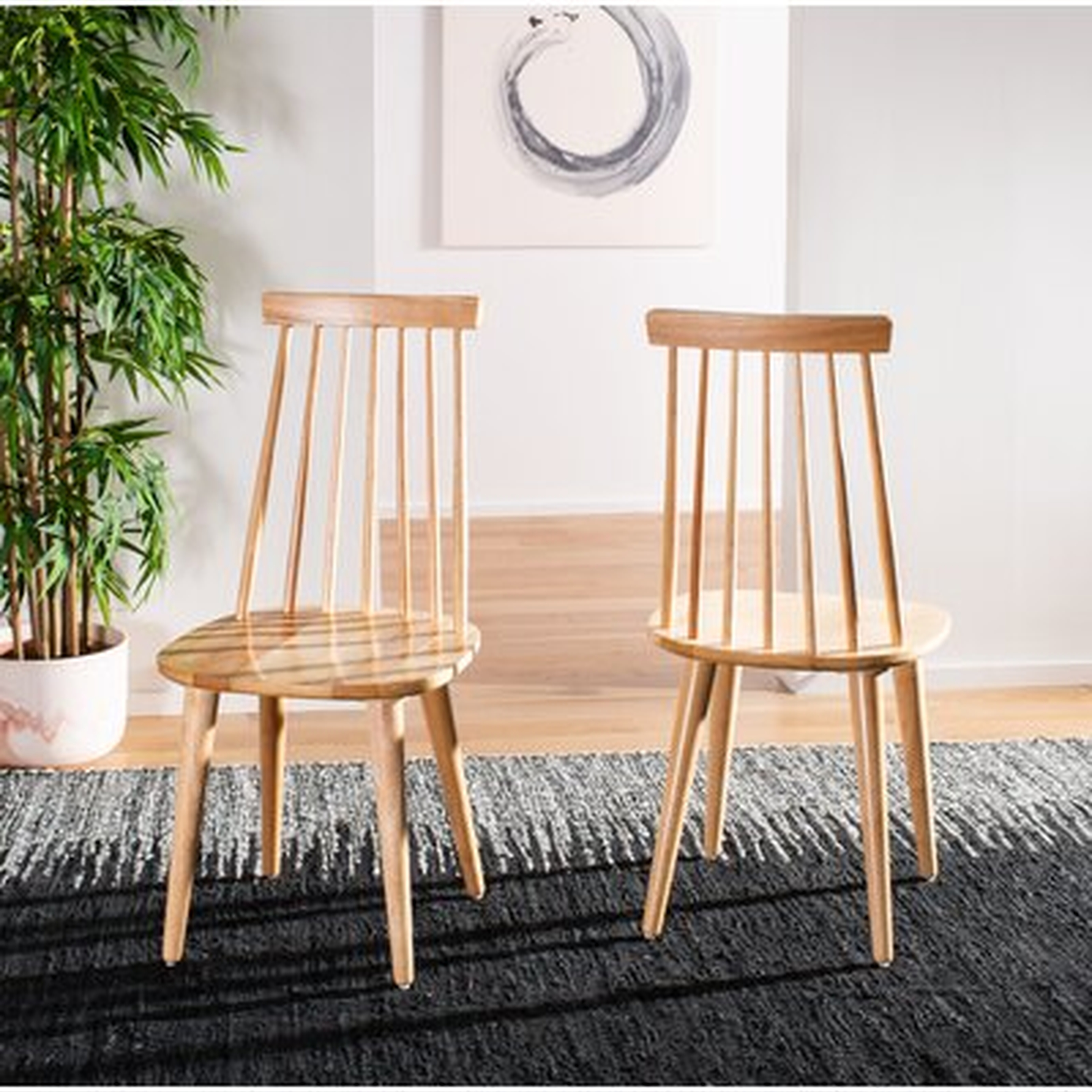 Teo Solid Wood Dining Chair Set of 2 - Wayfair