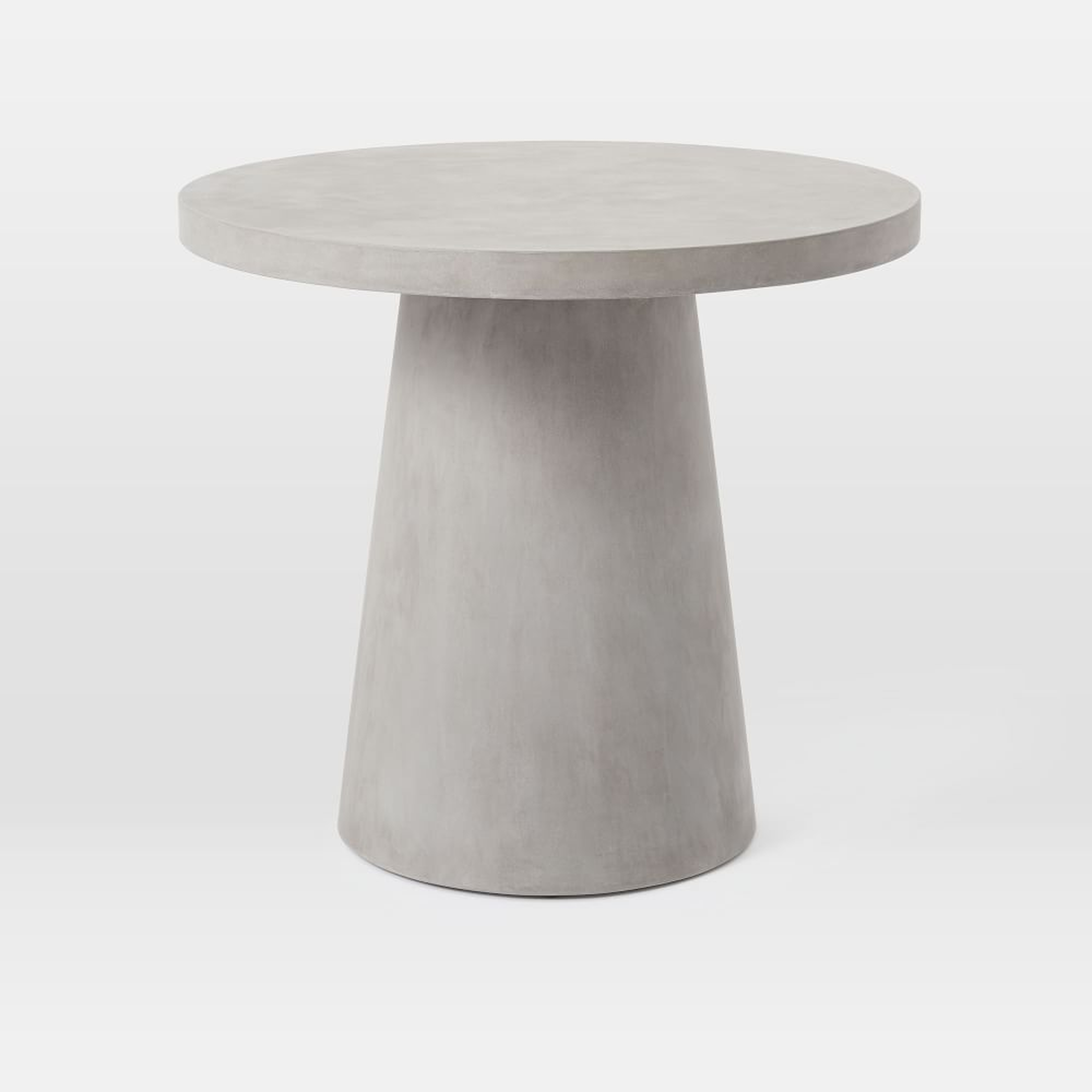 Pedestal Outdoor Bistro Table, 32", Gray - West Elm