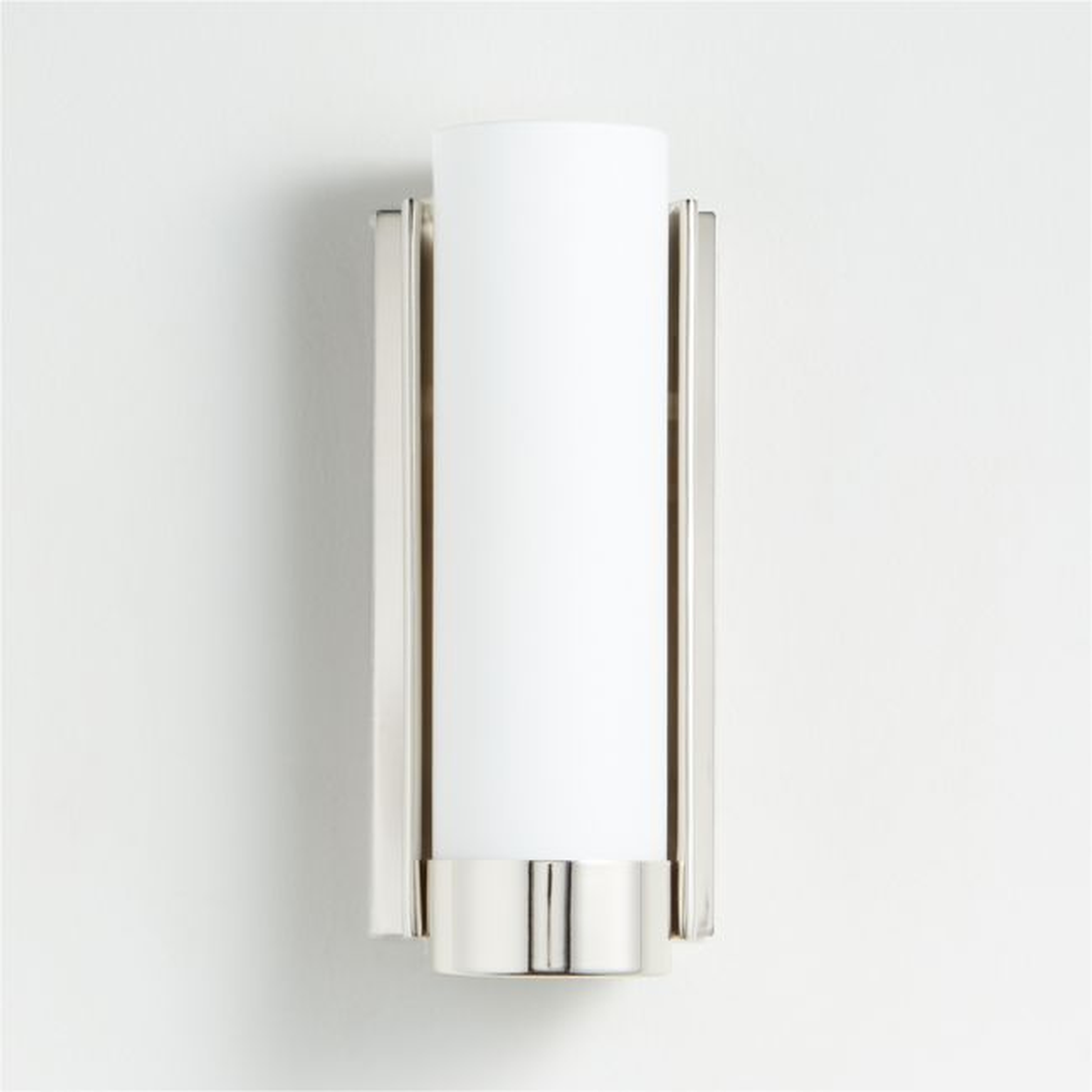 Dane Nickel Wall Sconce Light - Crate and Barrel