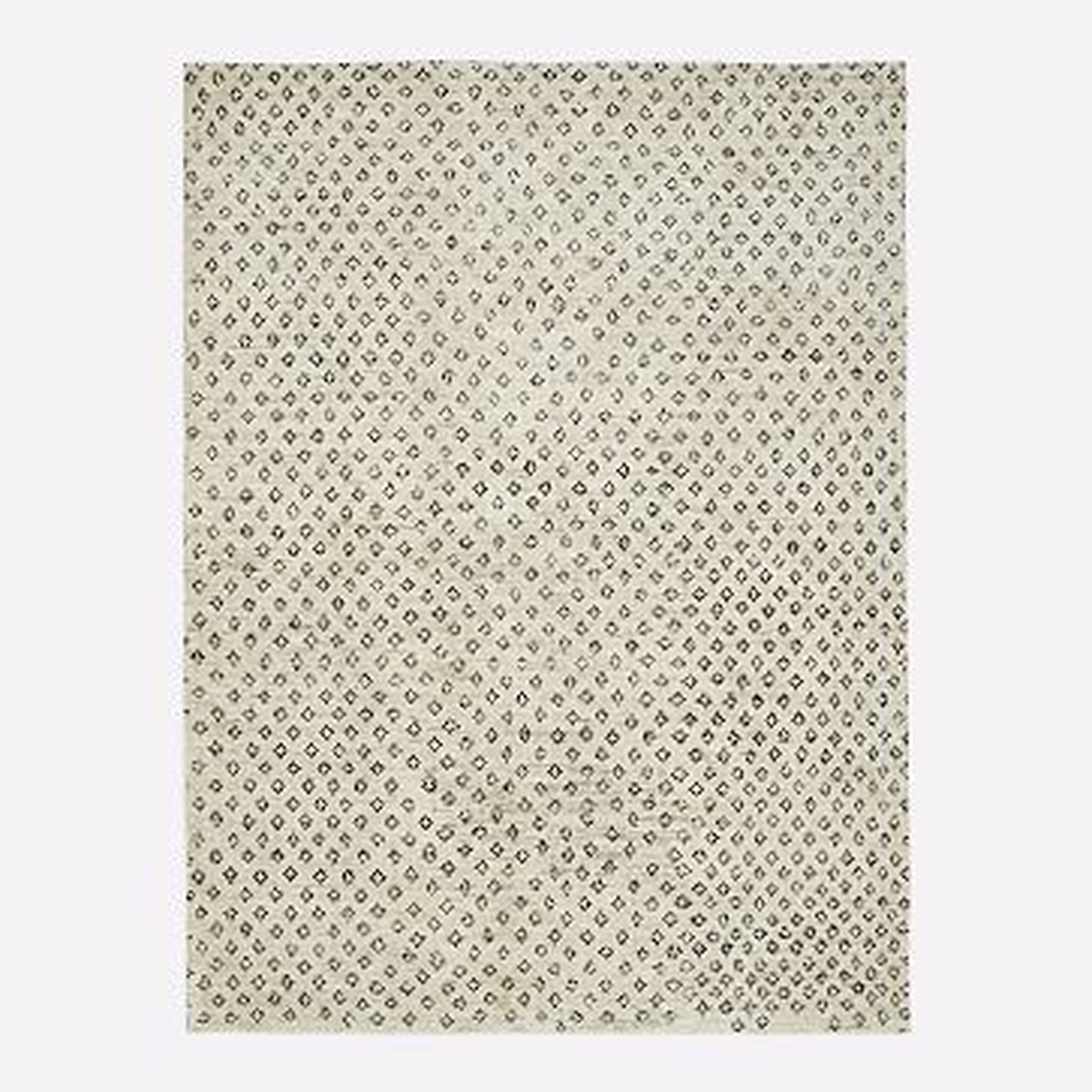 Hand Knotted Jute Diamonds Rug, 8'x10', Natural - West Elm