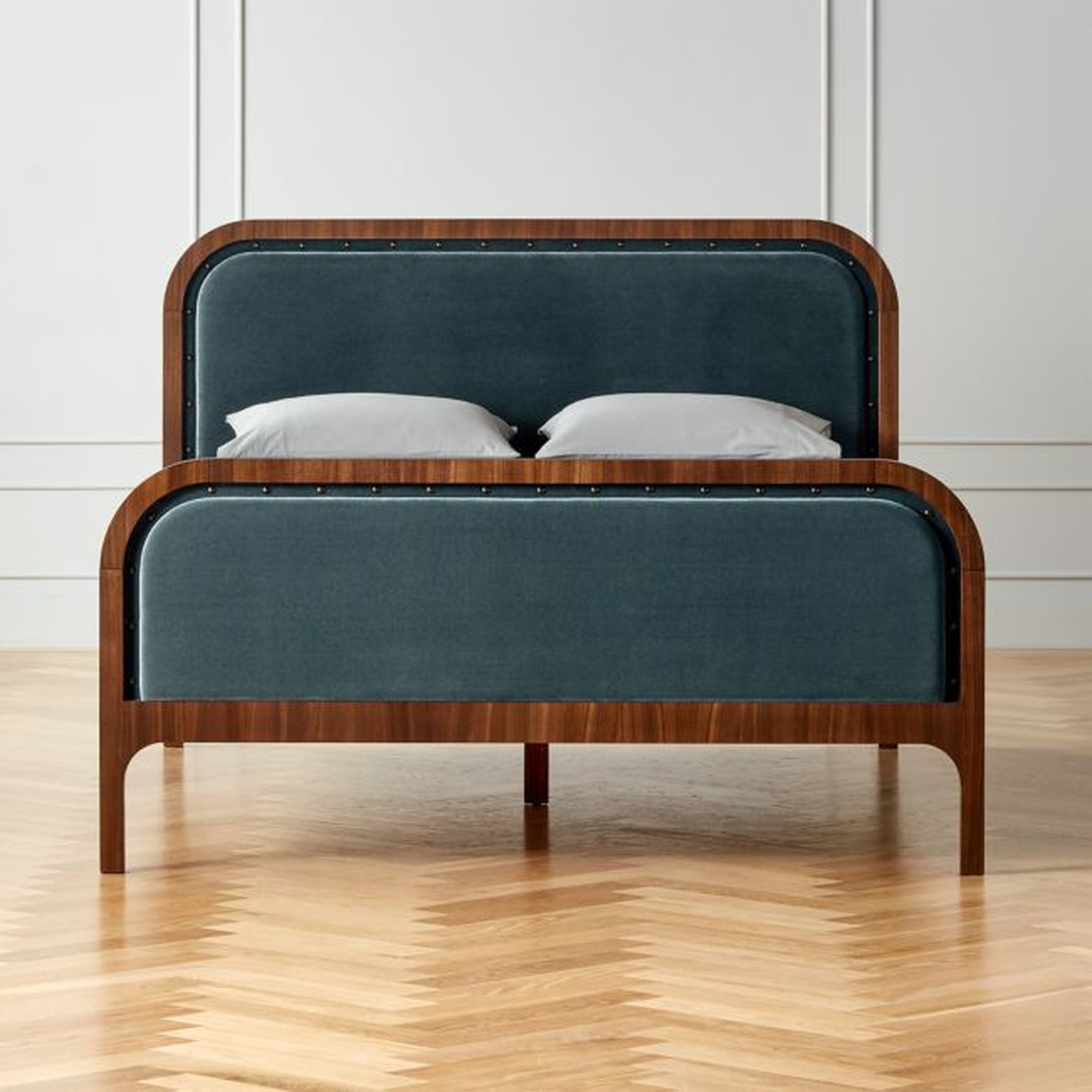 Irving Queen Nailhead Bed - CB2