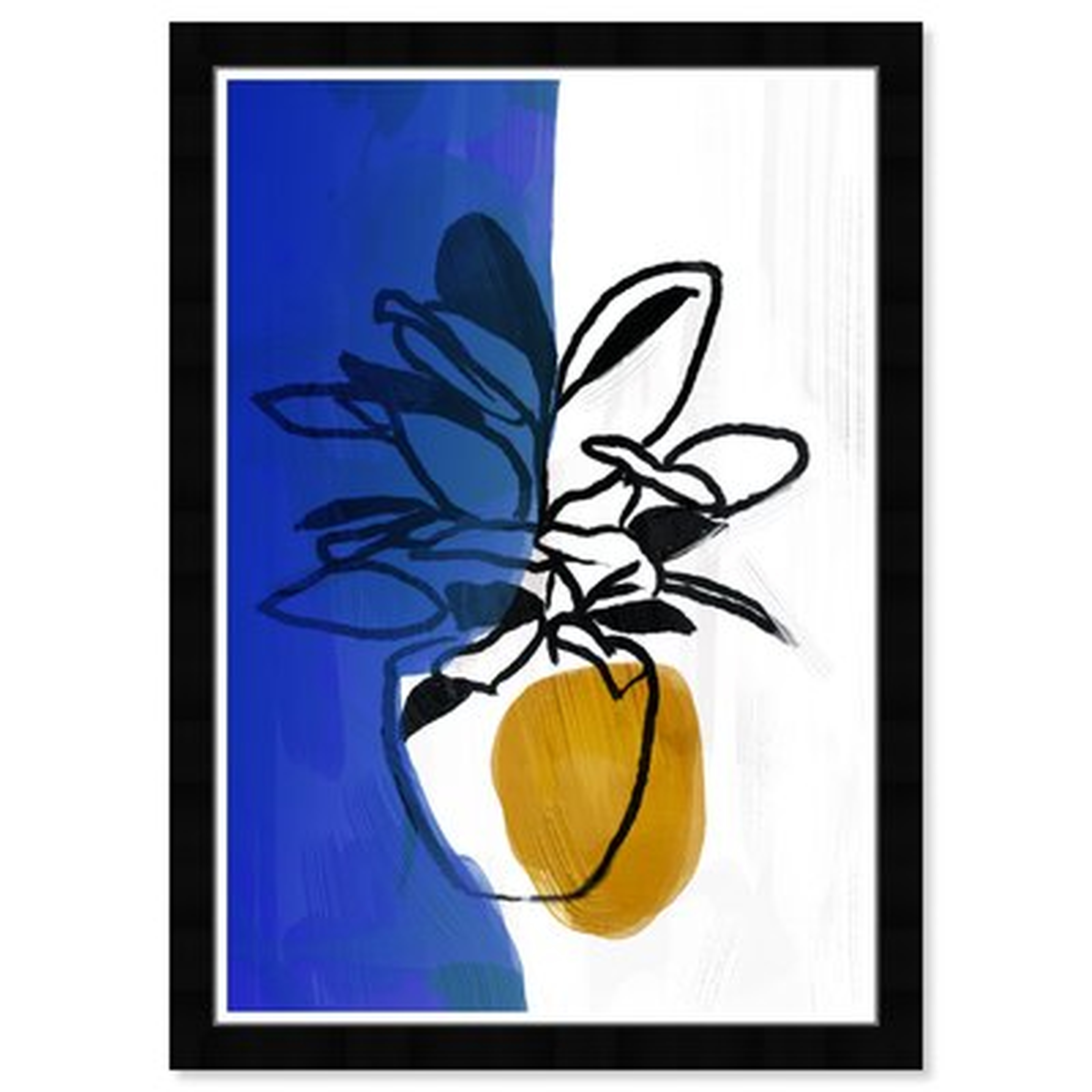 'Floral and Botanical Flourish Florals' - Picture Frame Graphic Art on Paper - Wayfair