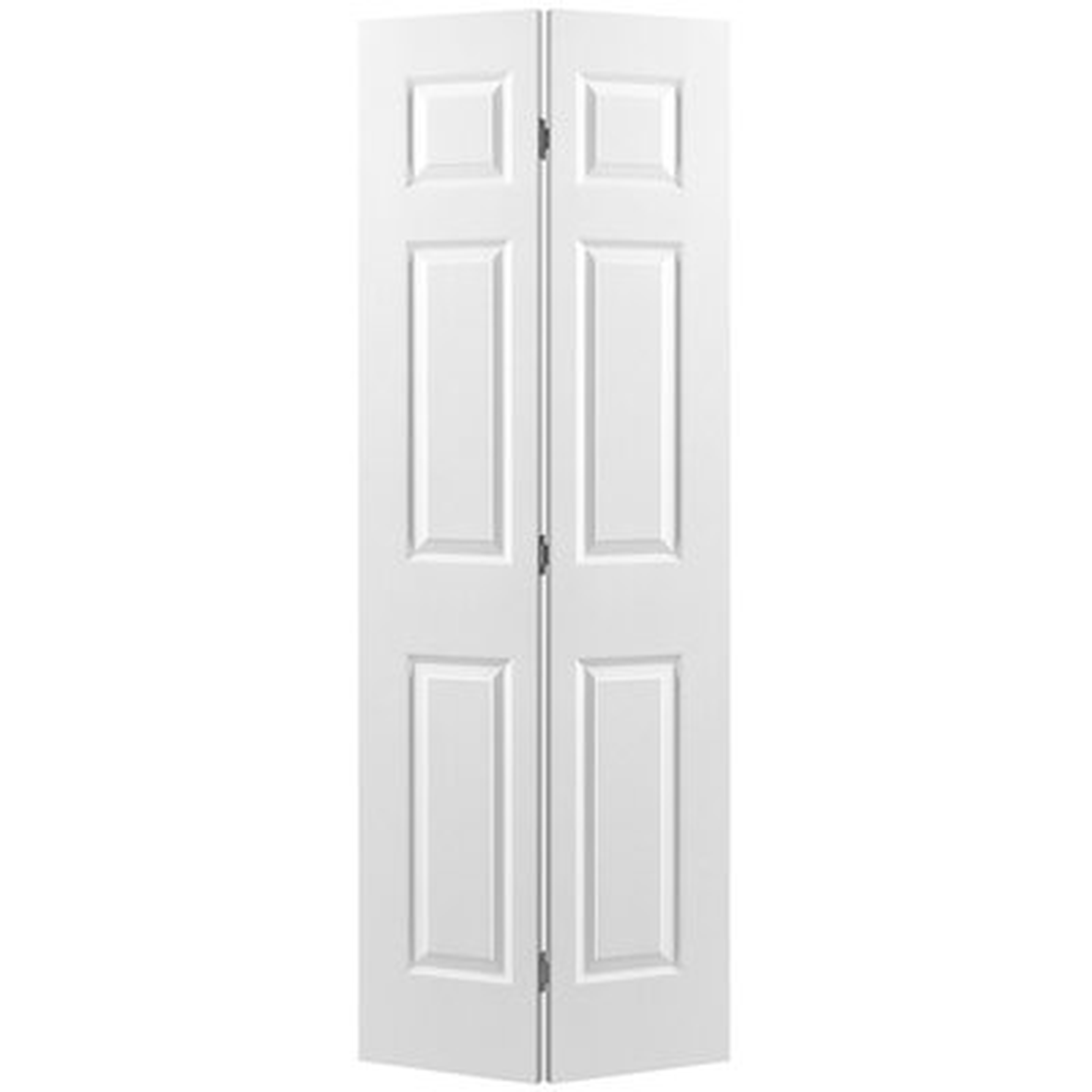 Paneled Manufactured Wood Hollow Primed Textured 6-Panel Bi-fold Door - Wayfair