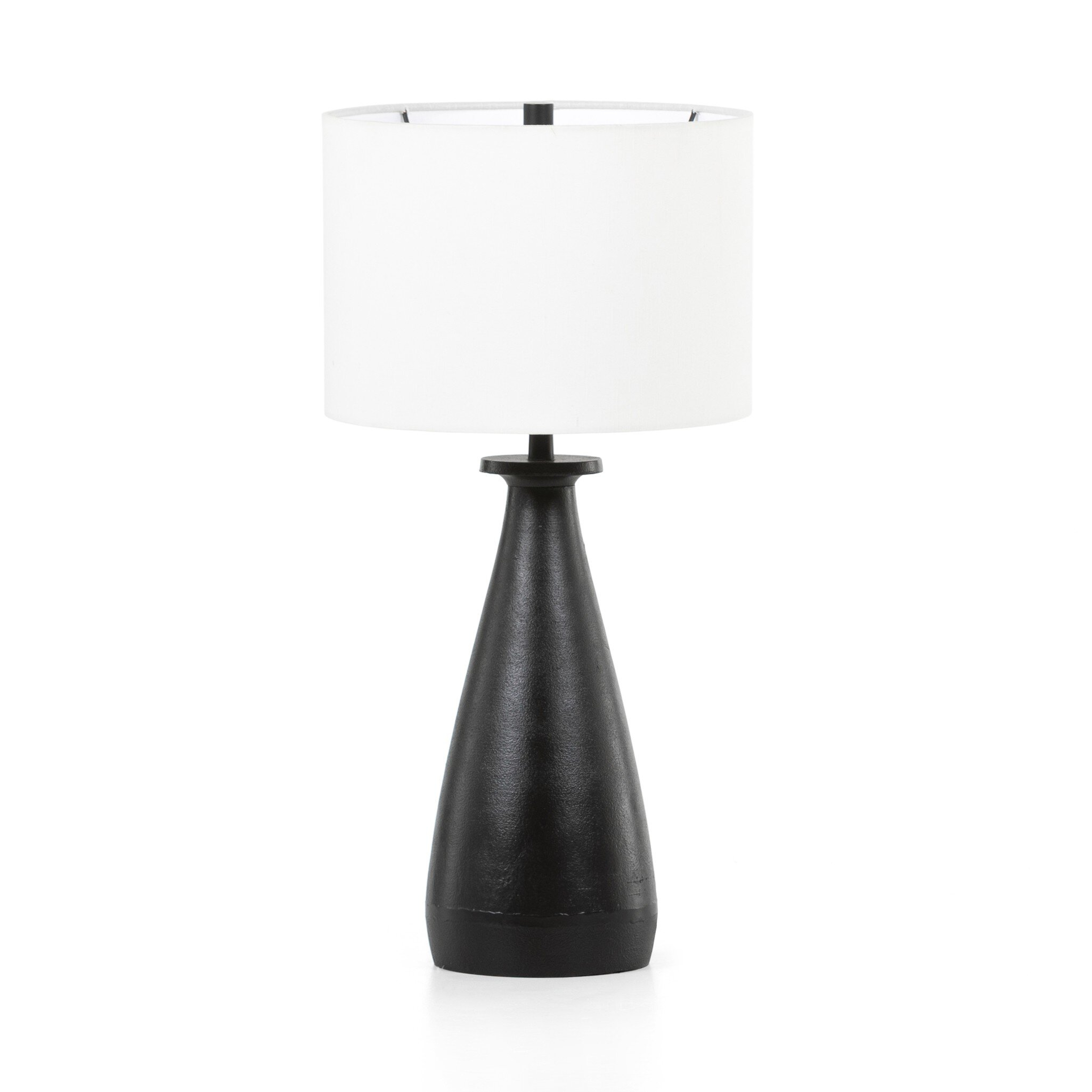 Innes Table Lamp - Matte Black Cast Aluminum - Four Hands