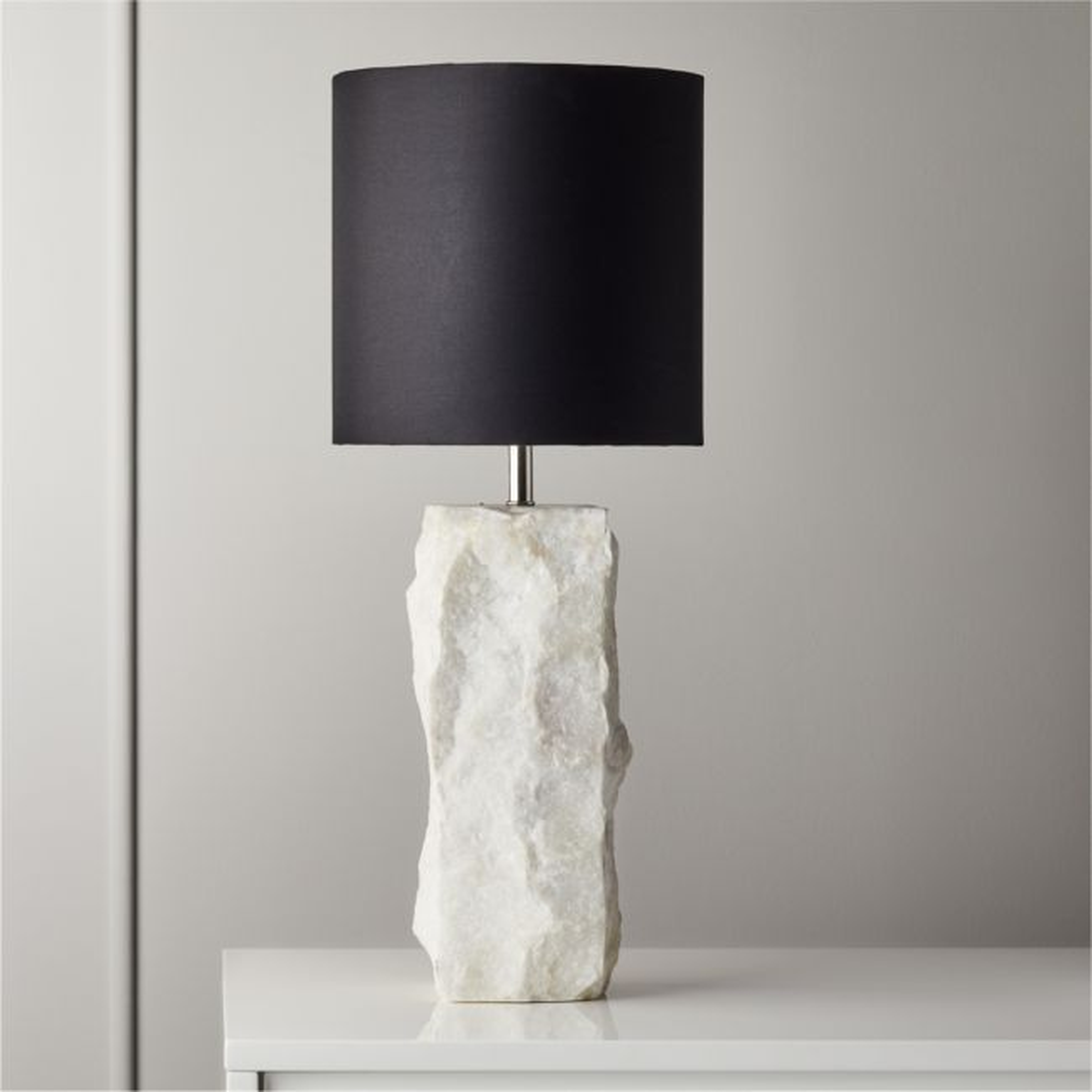 Raw Marble Table Lamp - CB2