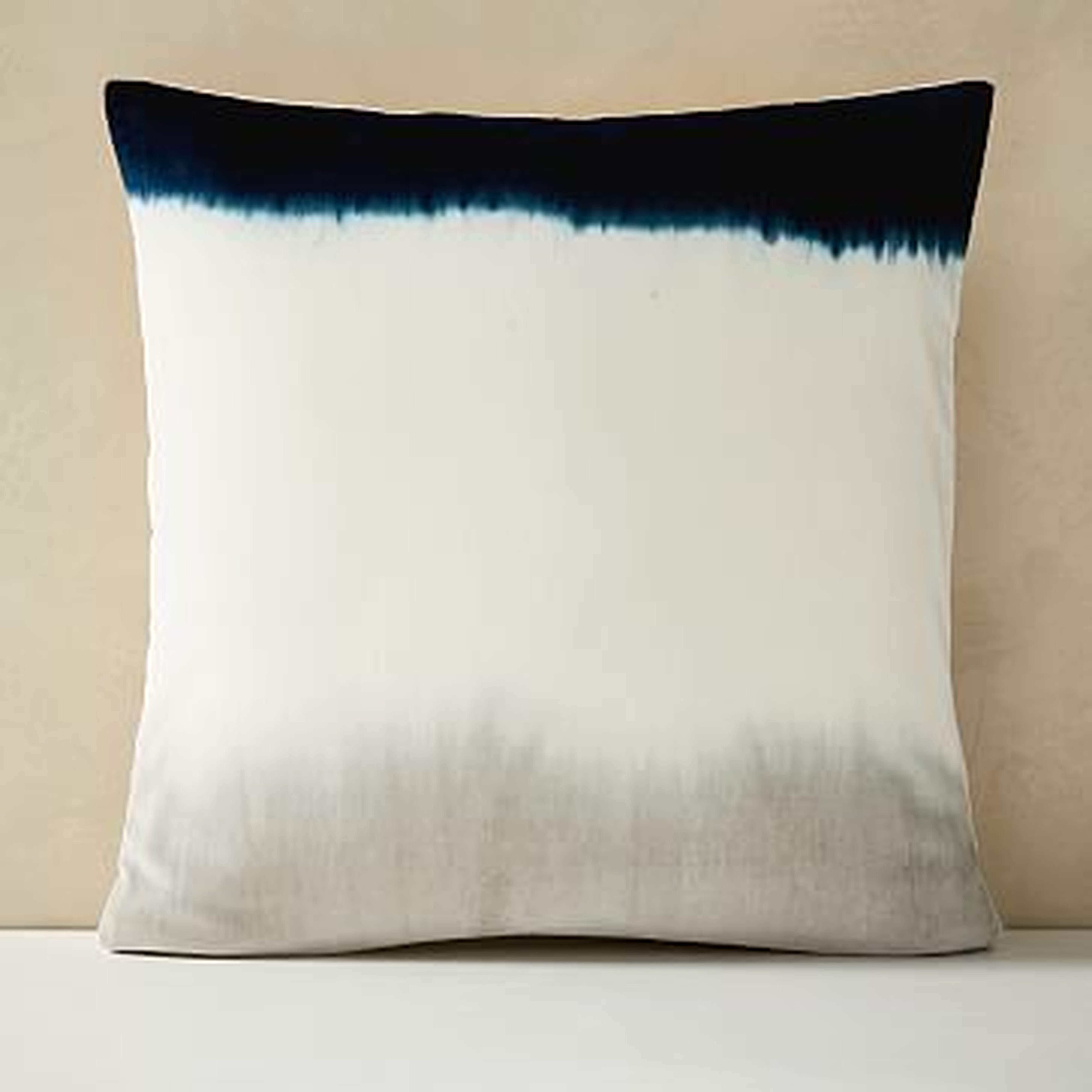 Dip Dye Pillow Cover, 20"x20", Stone Gray - West Elm