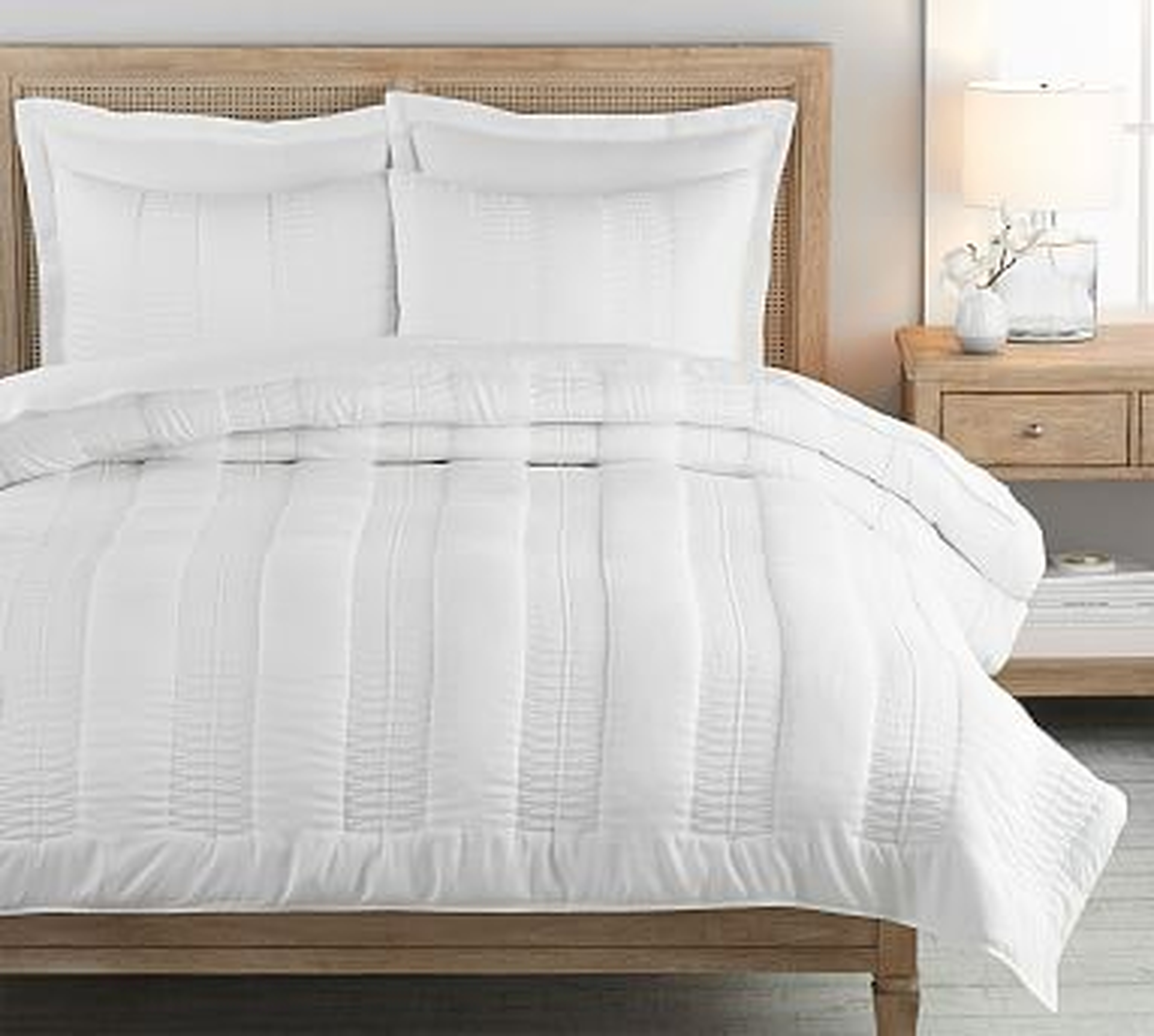 Washed TENCEL(TM) Quilt, King/Cal King, White - Pottery Barn